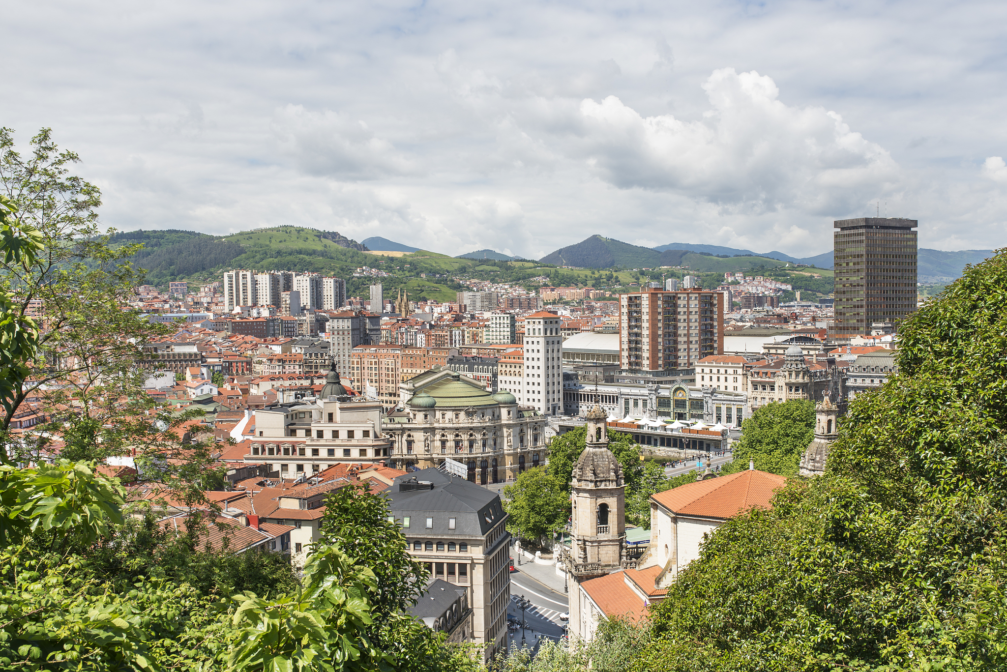views of bilbao city, bizkaia, basque country, spain.