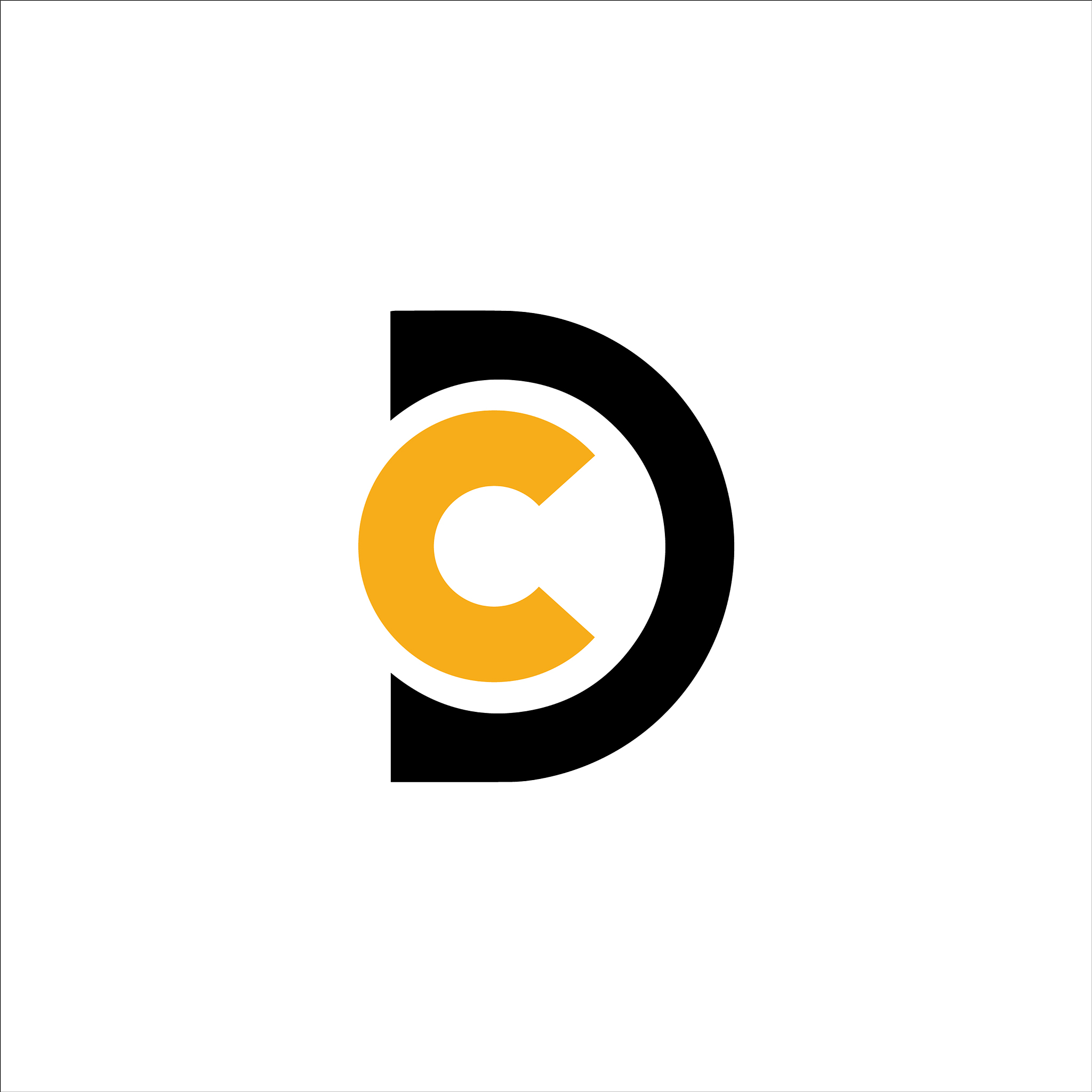 initial logo cd dc letter logo design