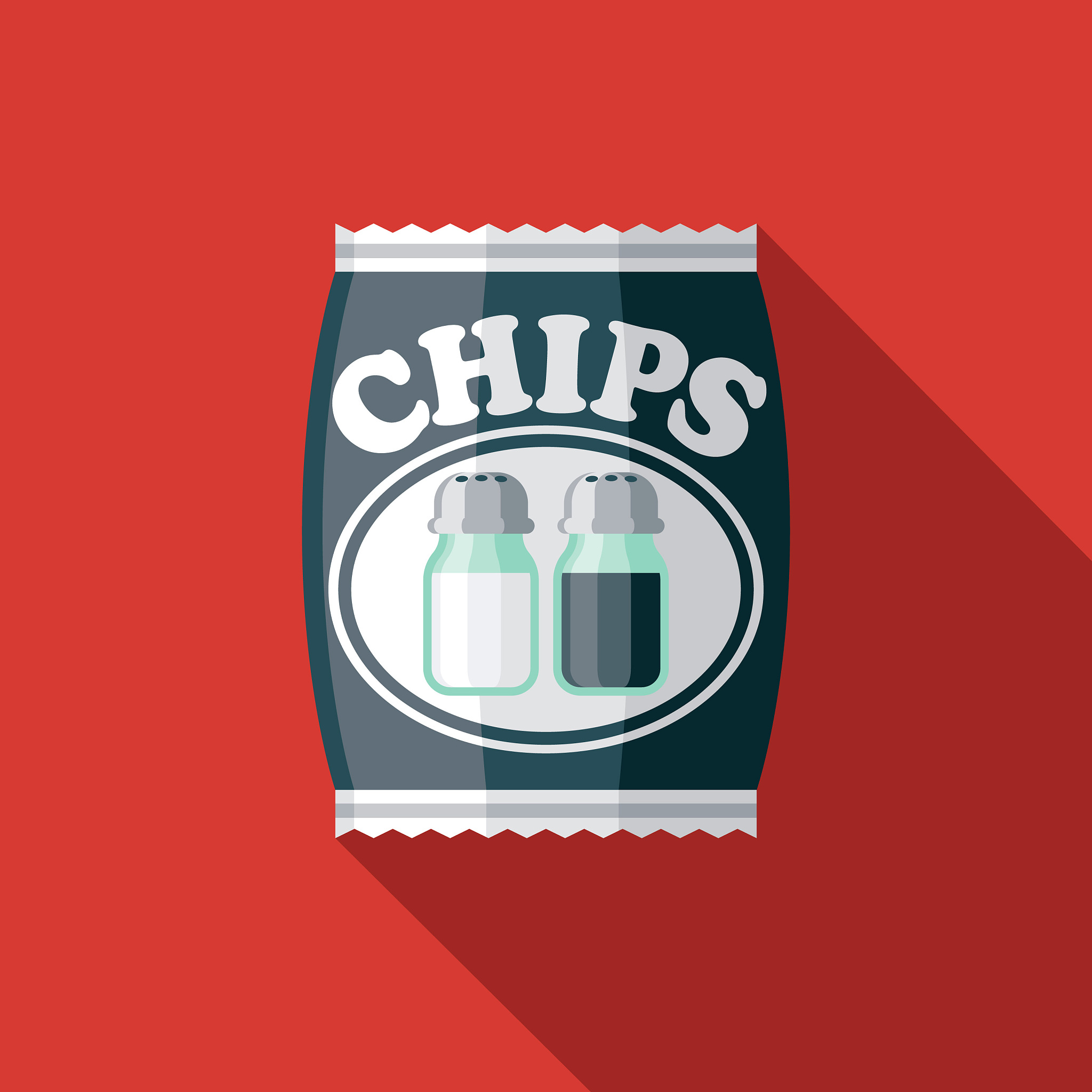 salt and pepper potato chip flavor icon
