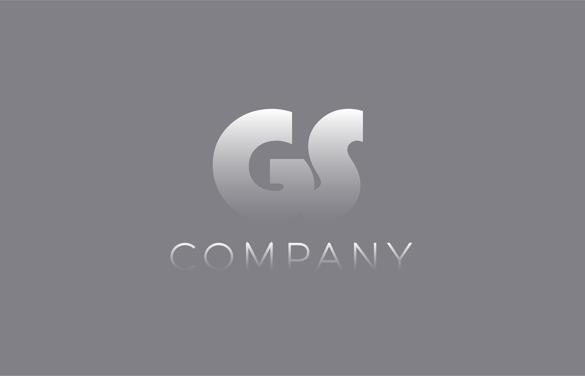 gs g s pastel blue letter combination logo icon