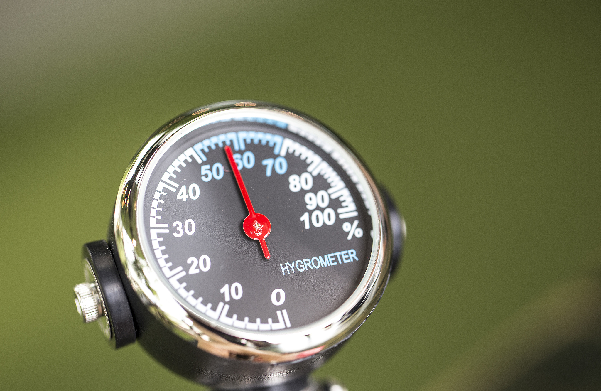 hygrometer close-up isolated