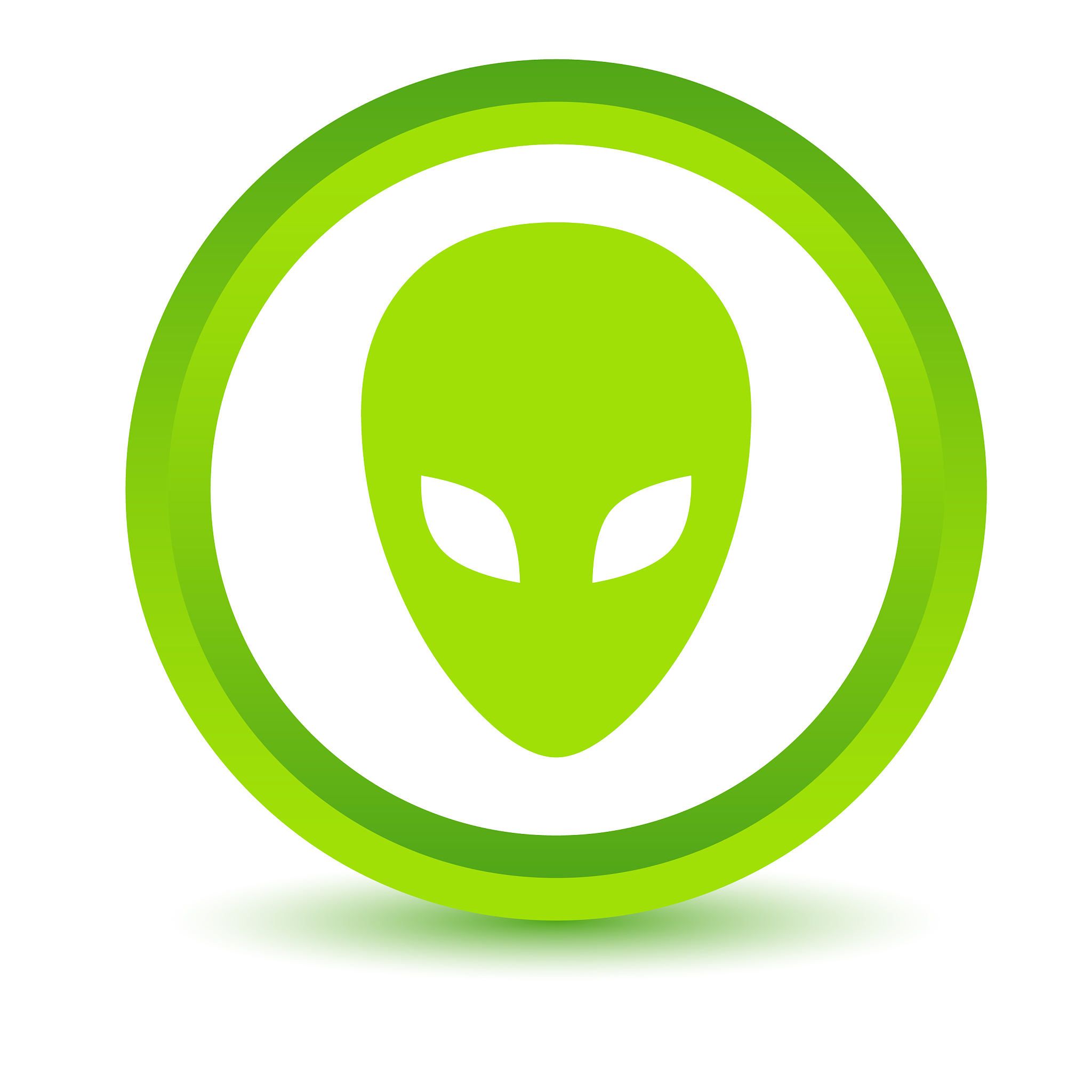 green alien icon