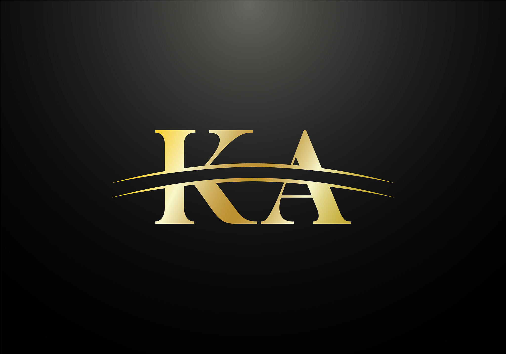 initial monogram letter k a logo design template