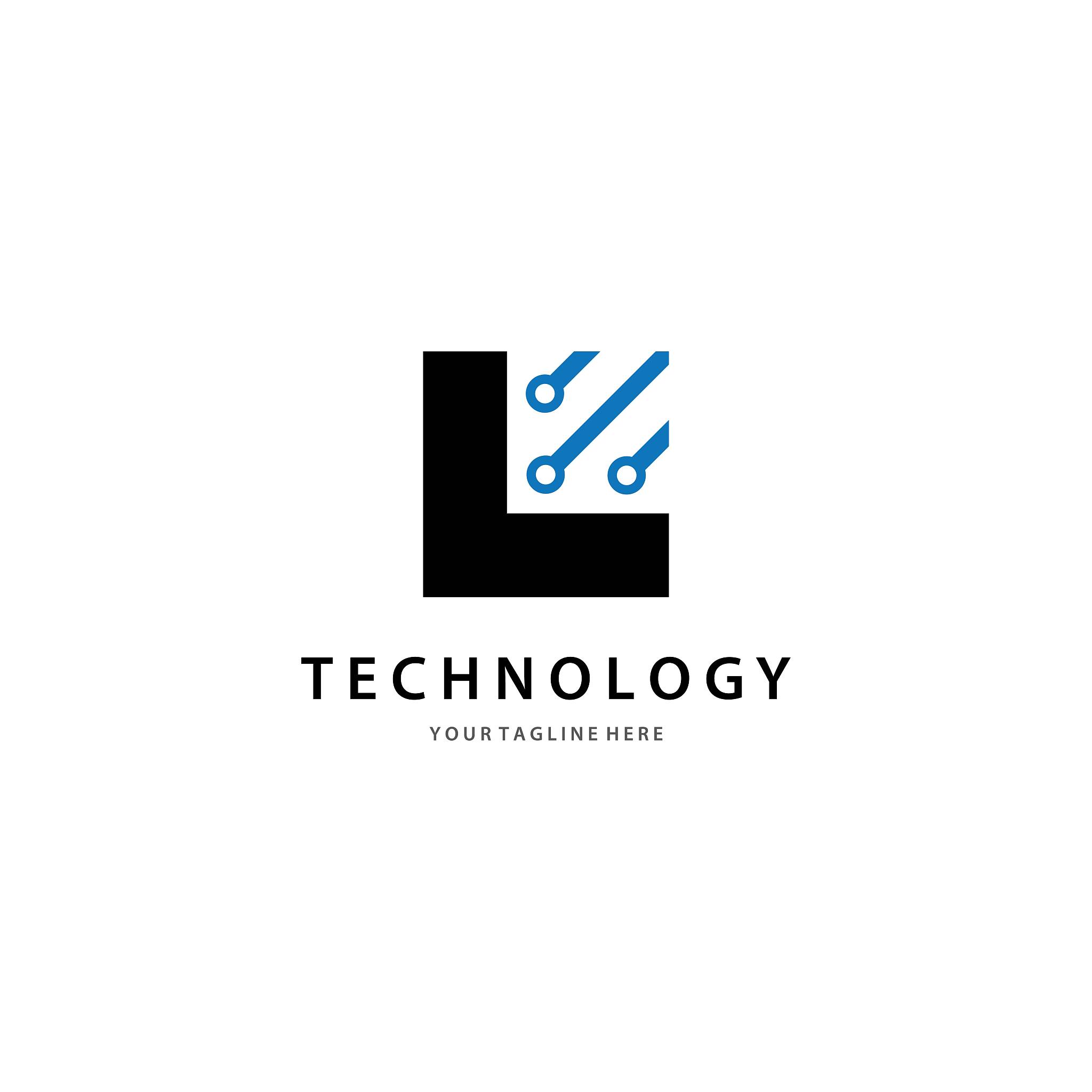 technology logo template