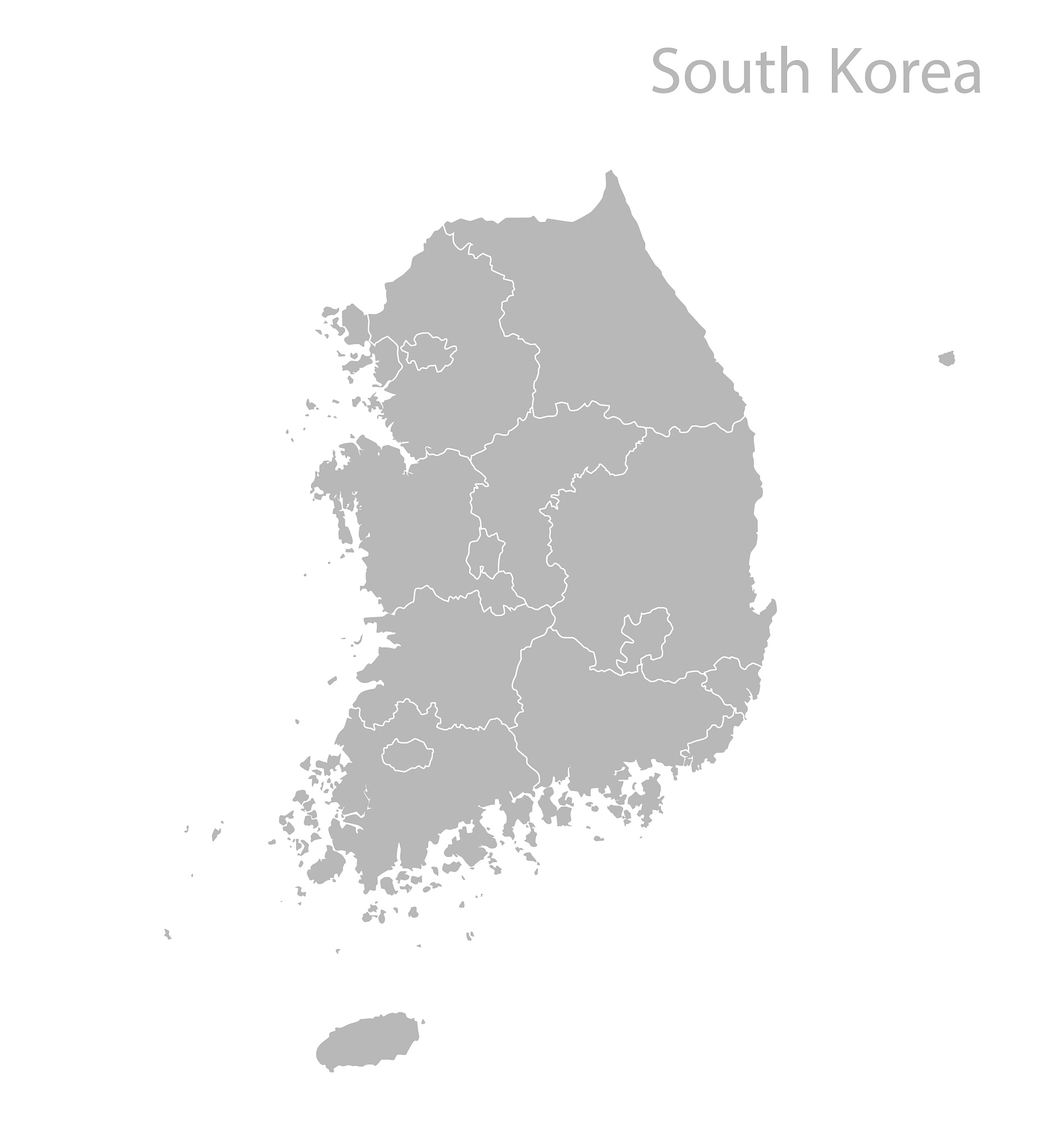 map south korea