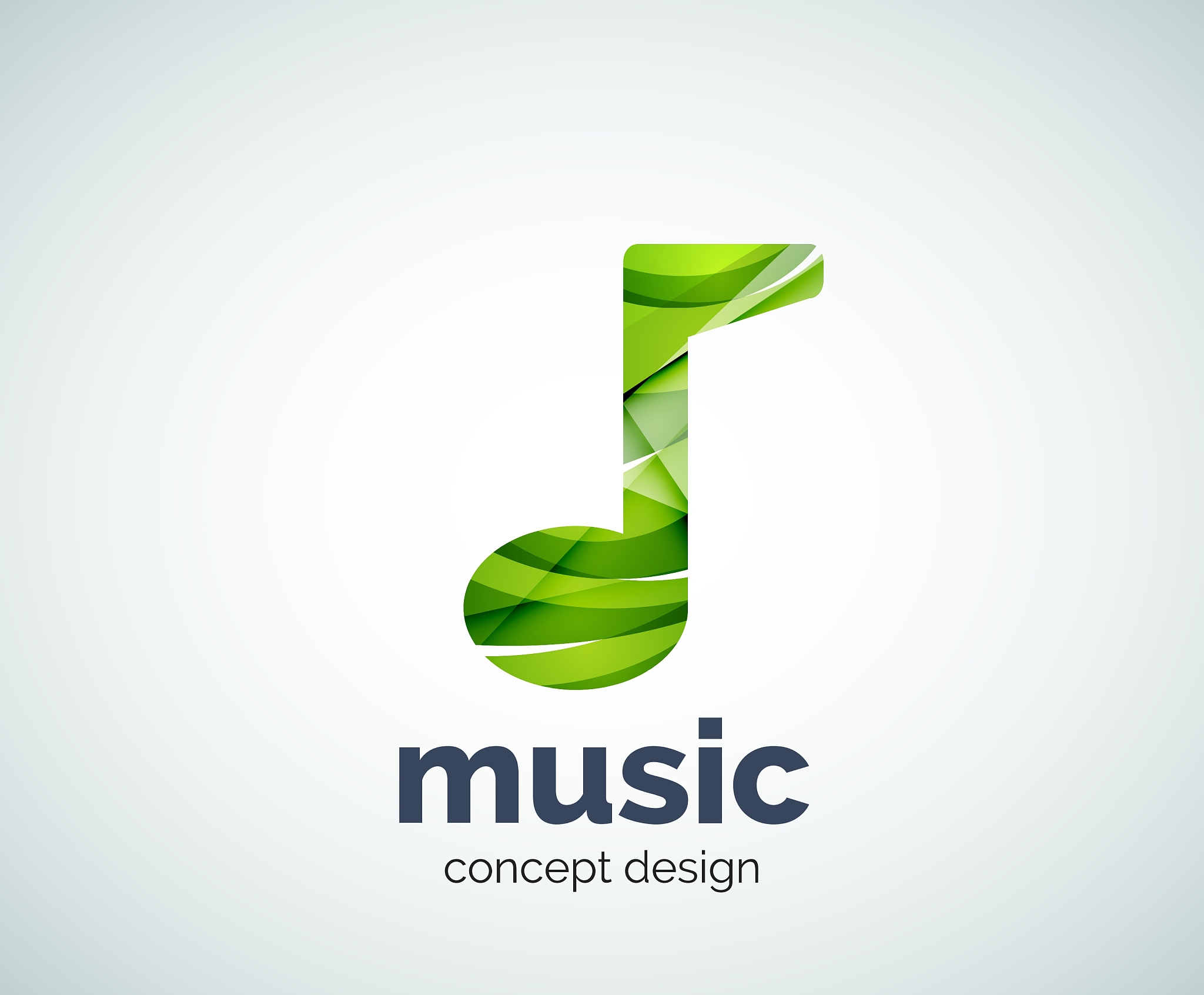 music note logo template