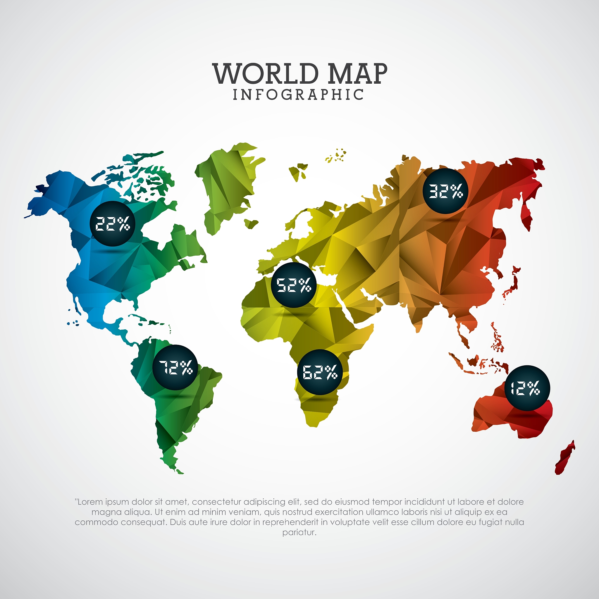 world map design