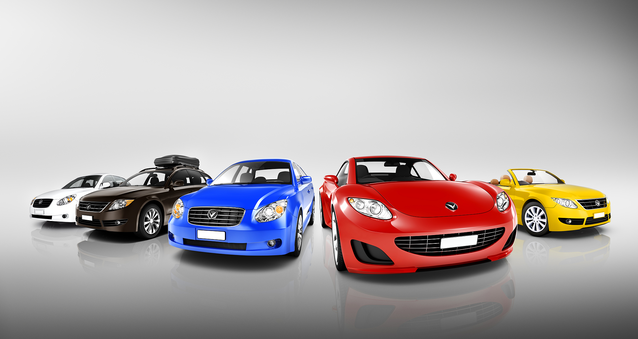 collection of 3d colourful vehicles