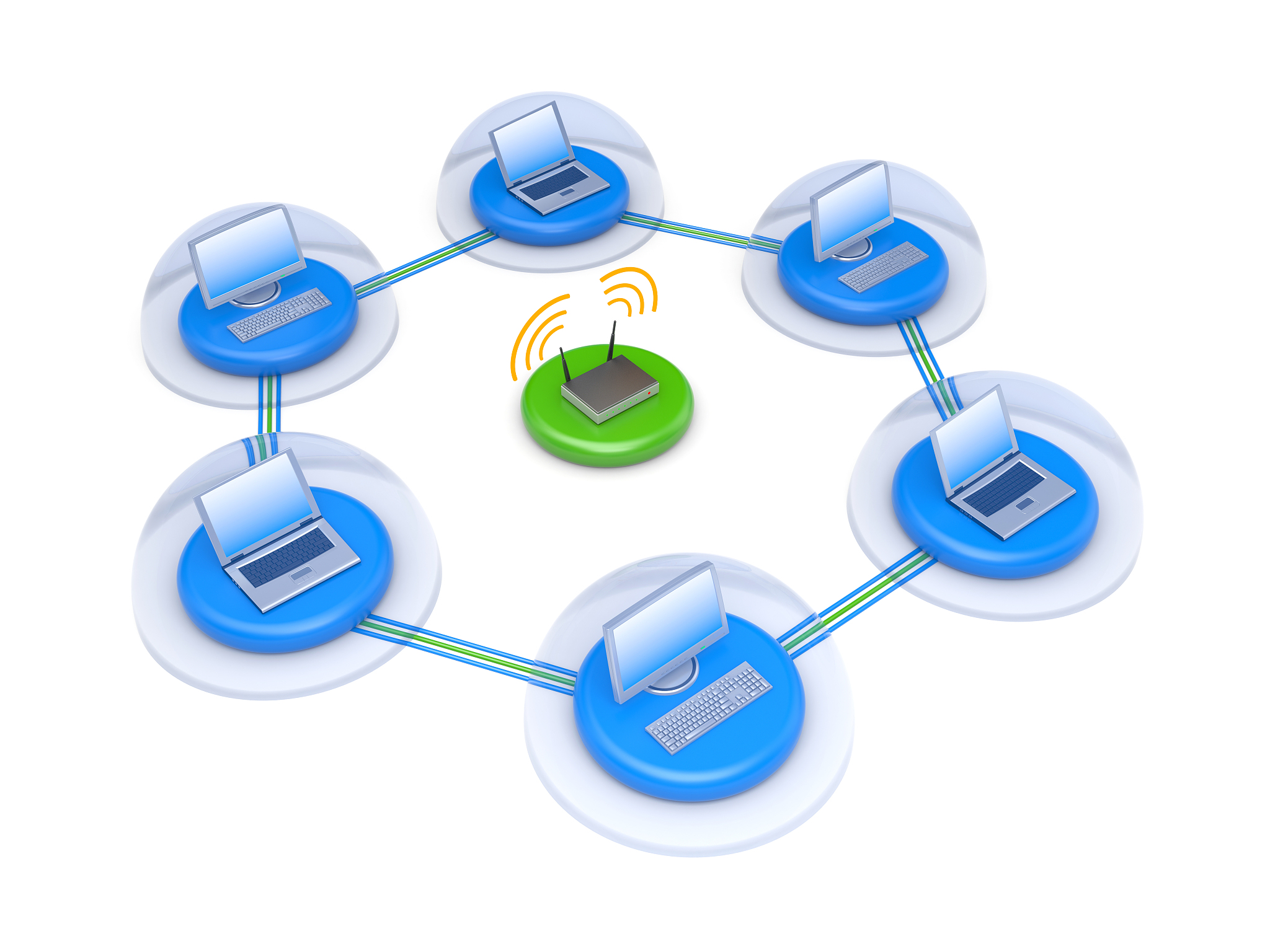wireless network with firewall