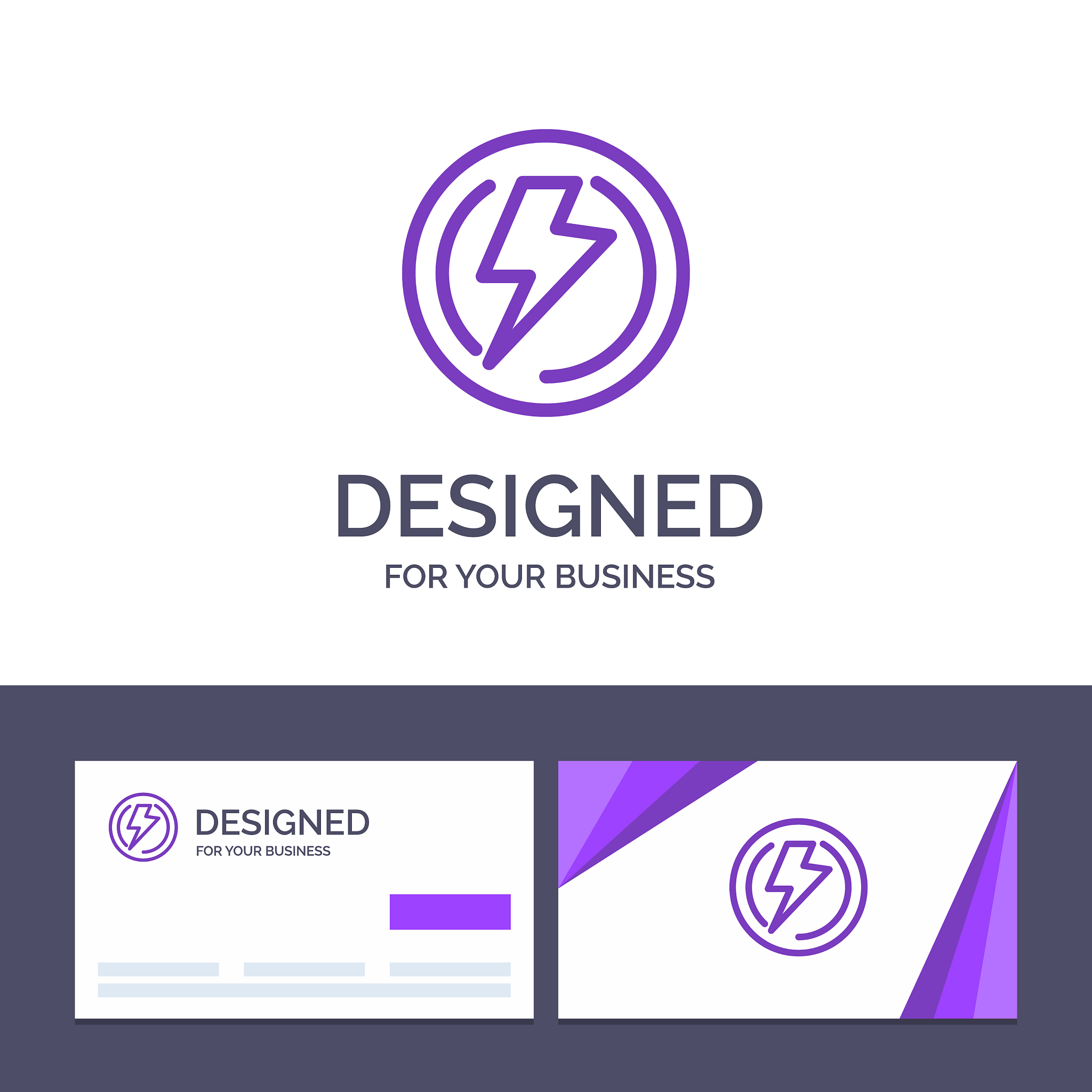 creative business card and logo template bolt