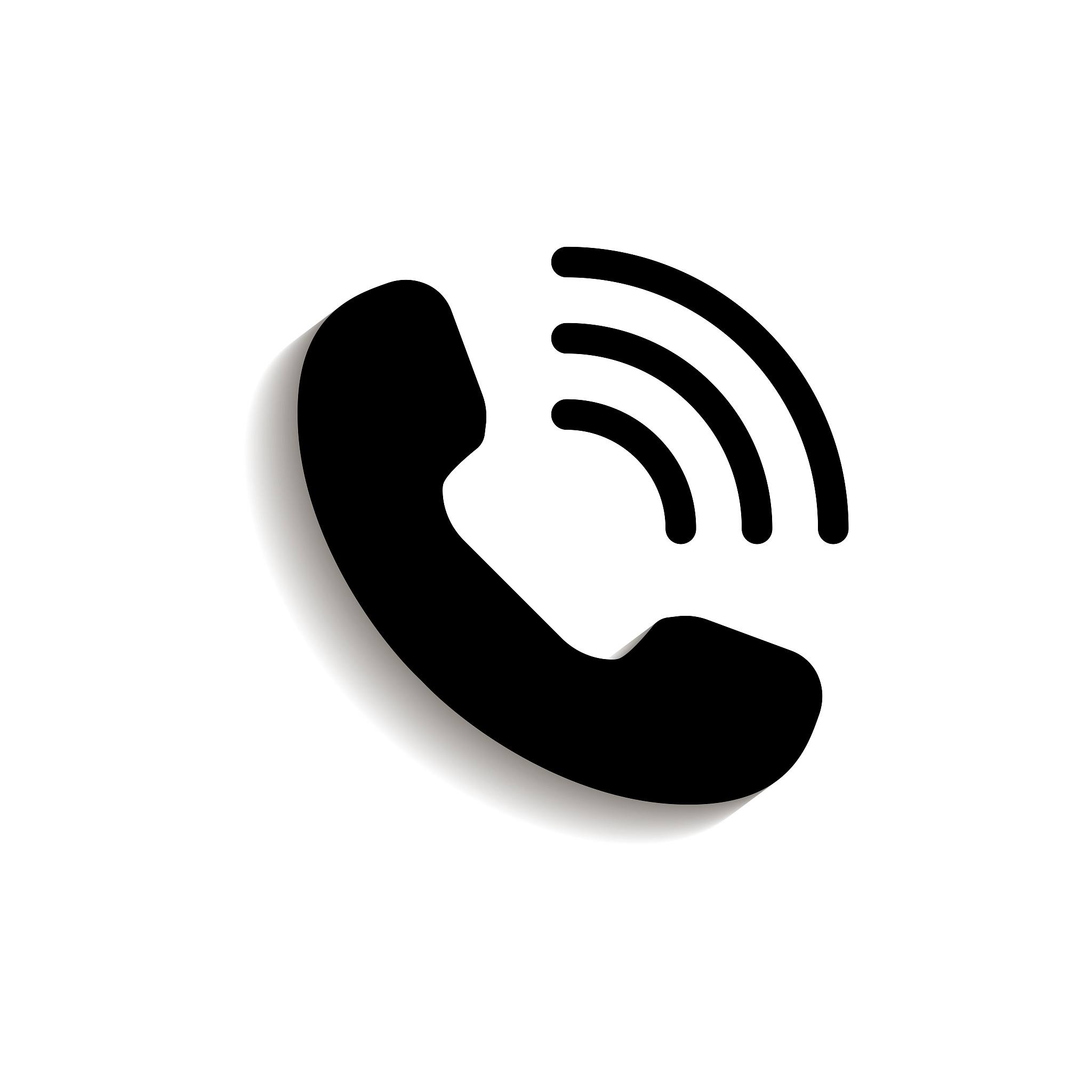 phone icon trendy flat design