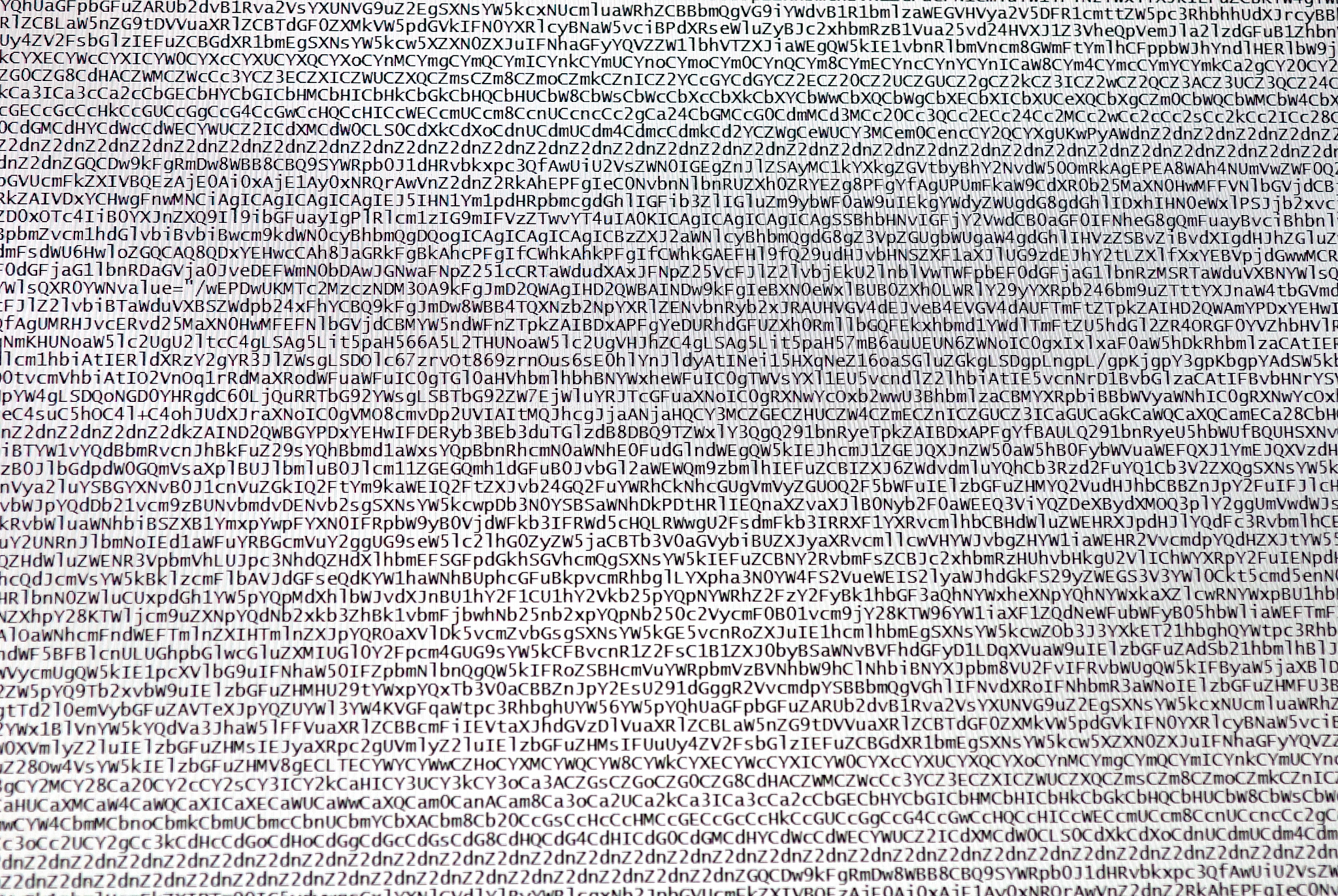 coded digital letters background  macro on tft monitor