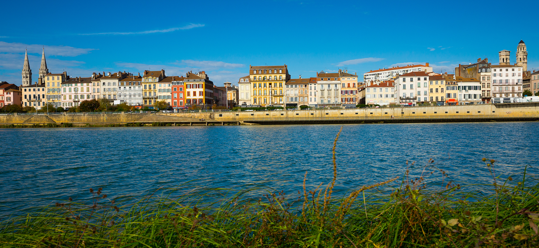 view of macon town, france