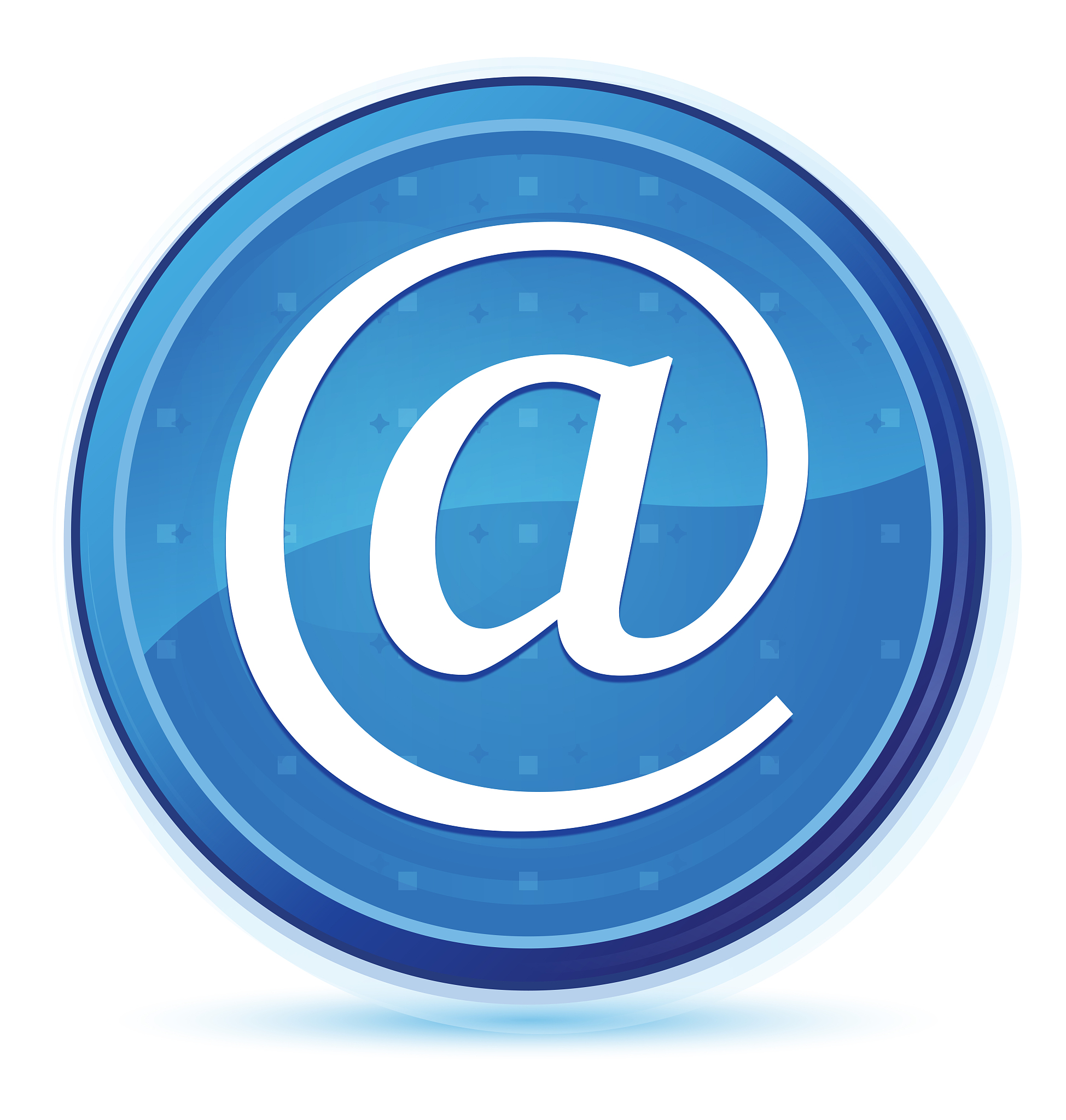 email address icon midnight blue prime round button