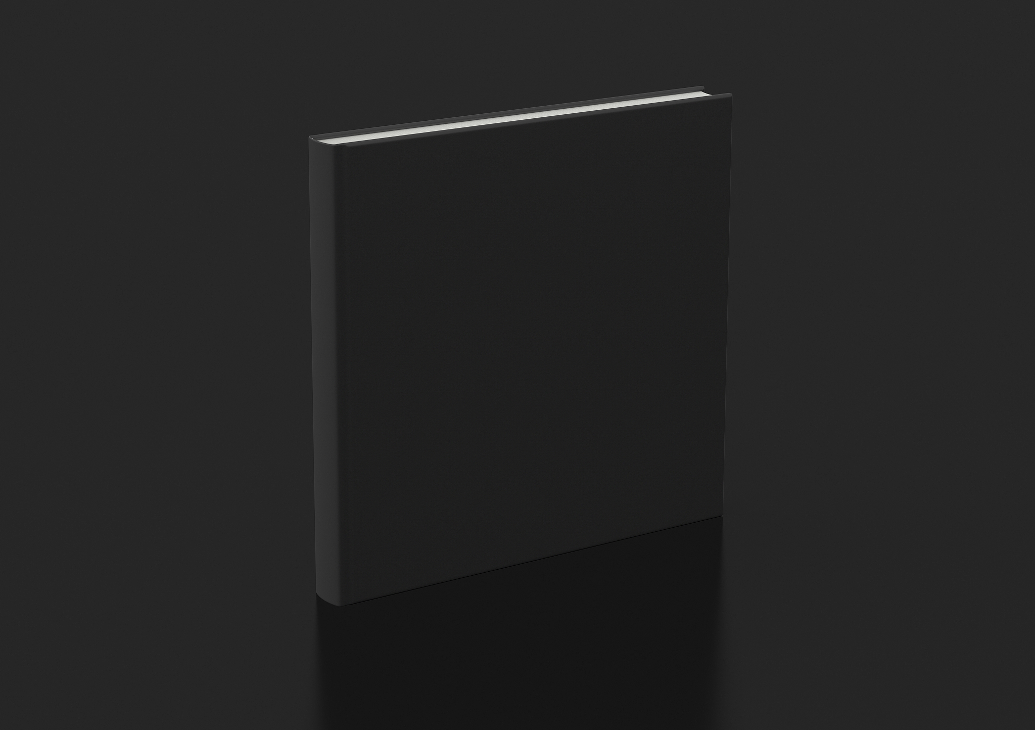 blank book cover standing