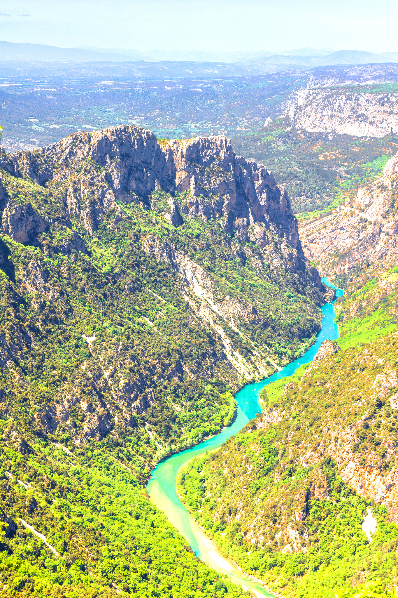 view of the gorges du verdon, france