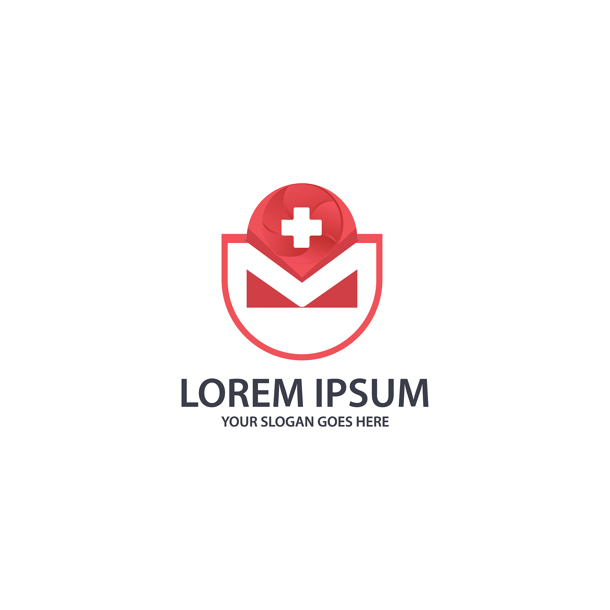 creative,modern letter m medical or healthcare logo design templ
