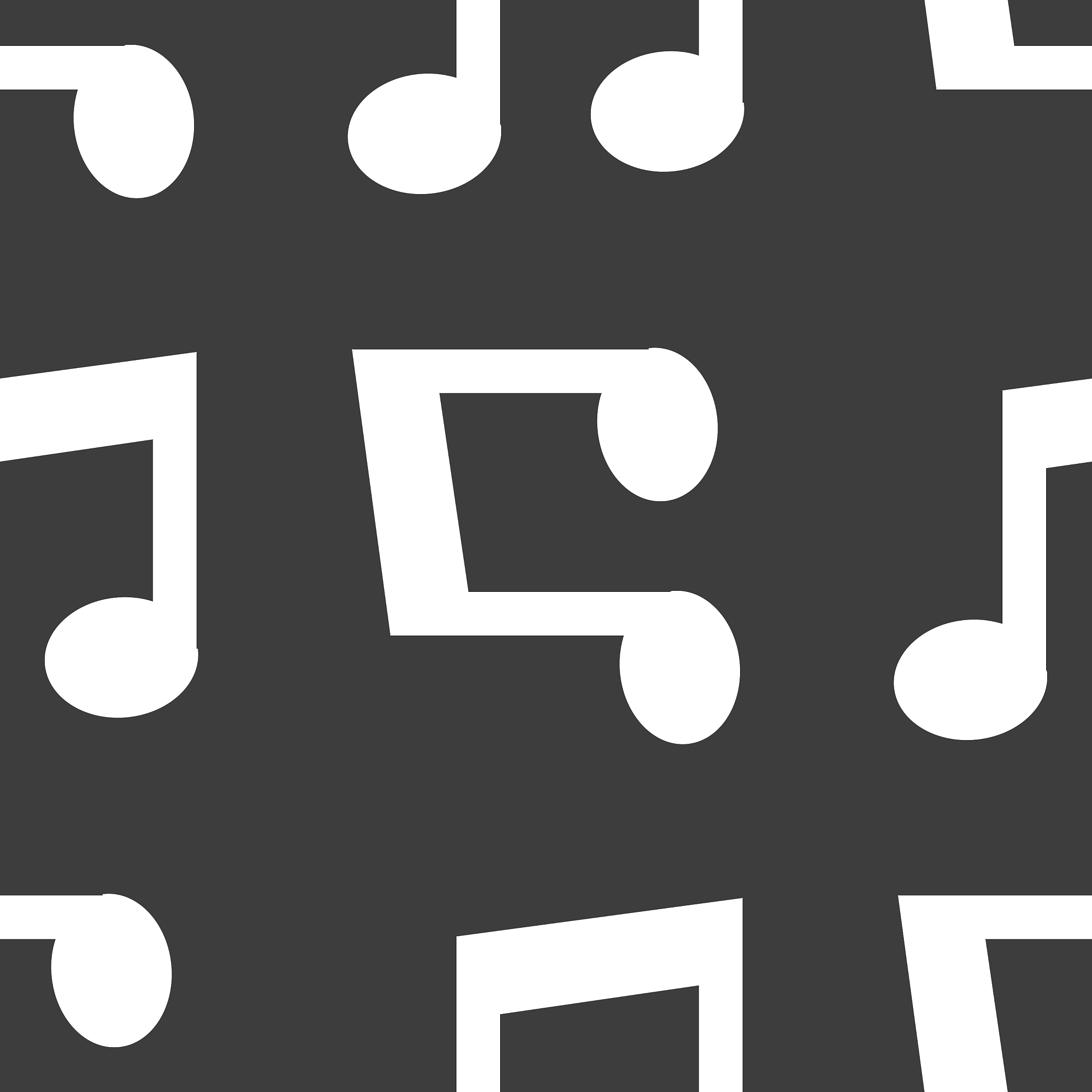 music note web icon flat design seamless pattern