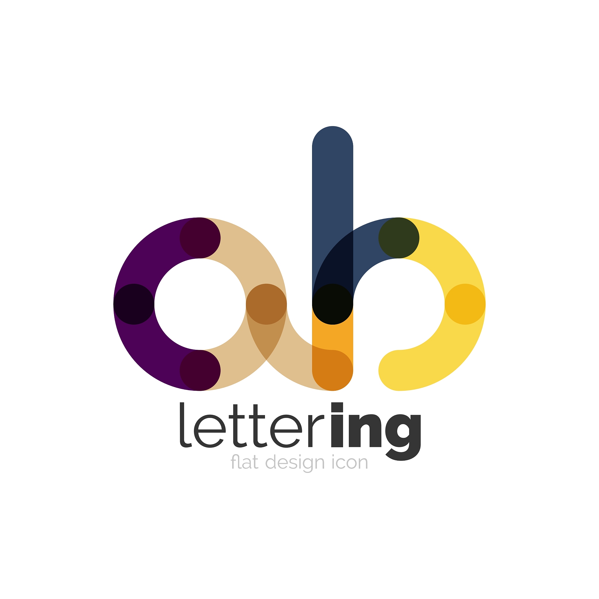 linear business logo letter