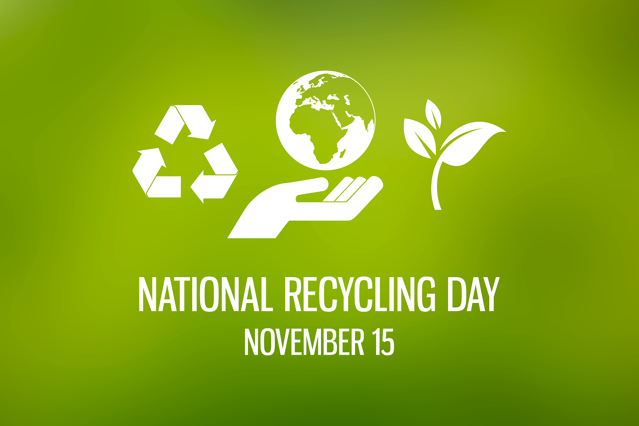 national recycling day illustration