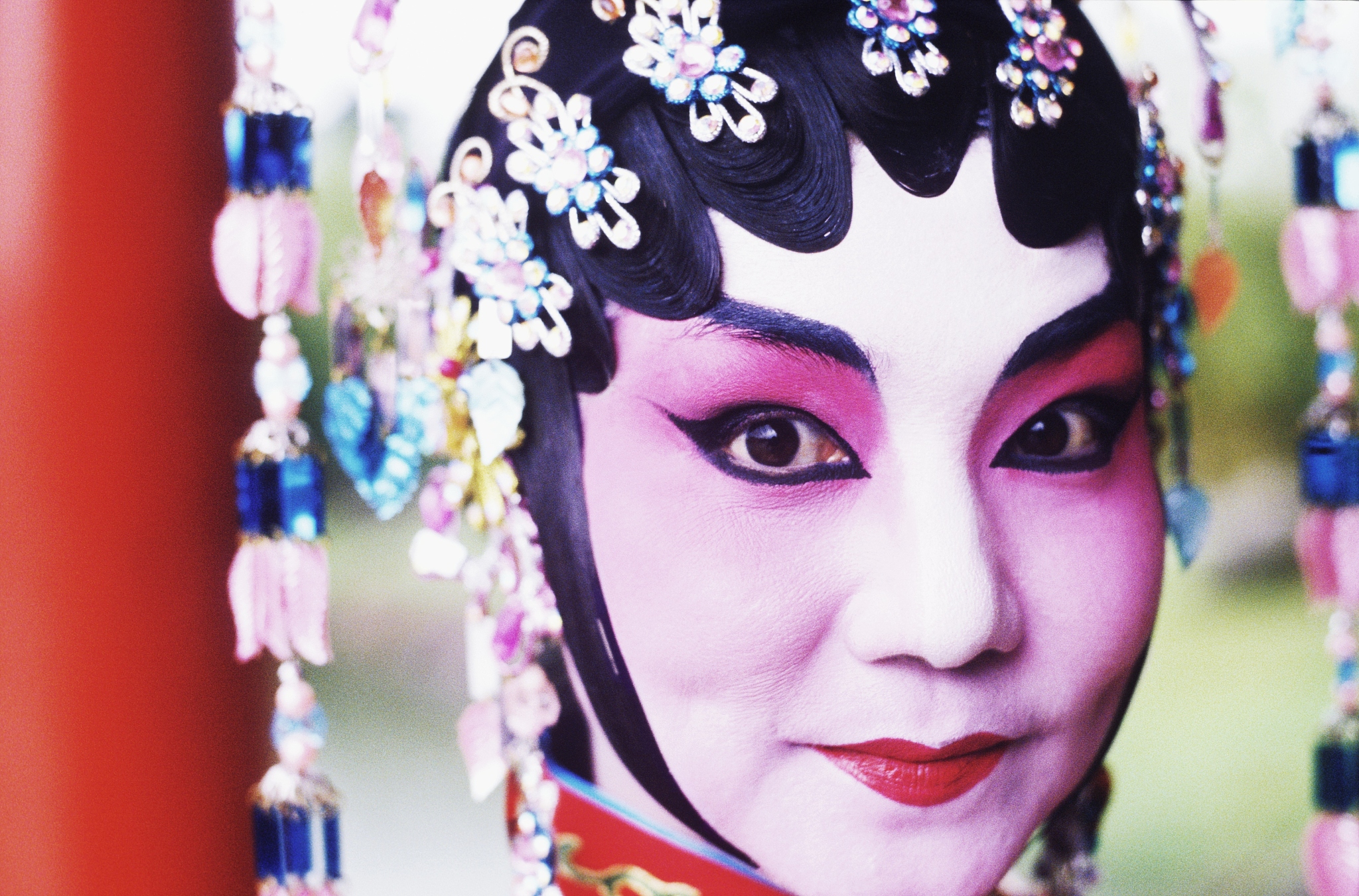 portrait of a female chinese opera performer, singapore