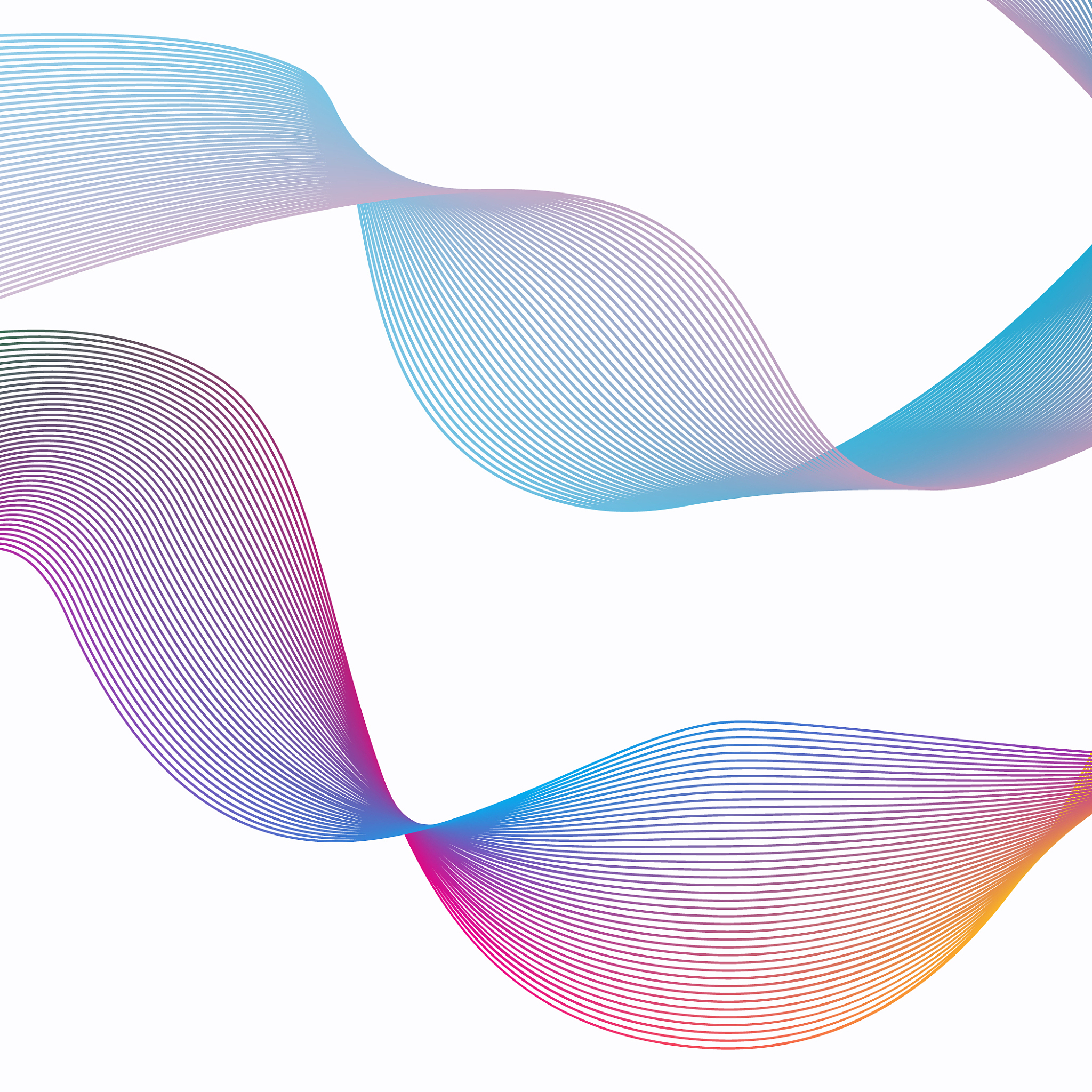 abstract stripes gradient wave line art