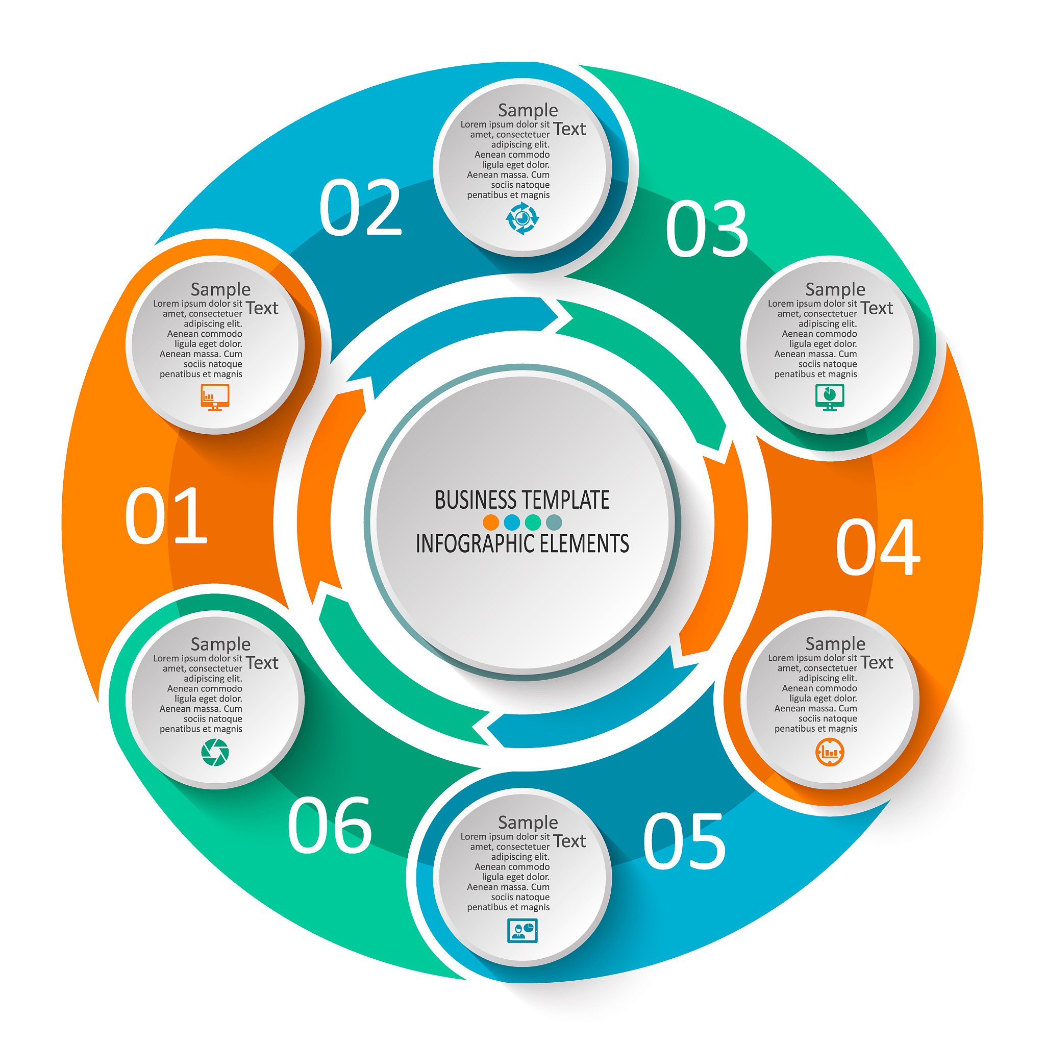 abstract 3d paper infographics. business template .vector illust