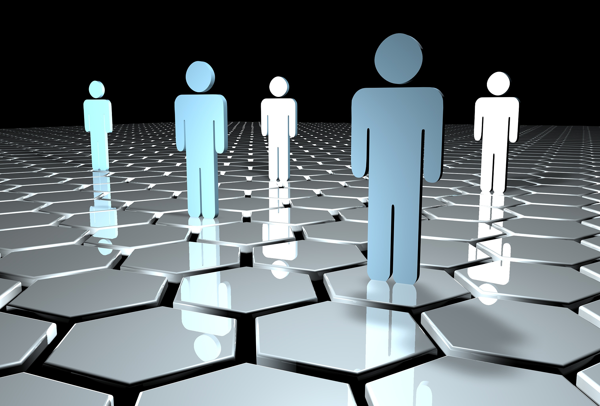 3d illustration of a business team