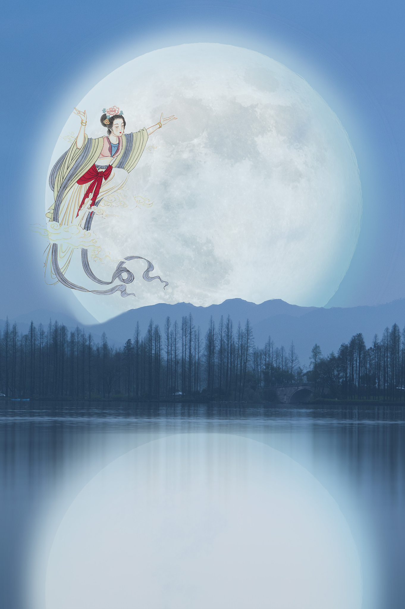 嫦娥在月亮上面。后羿想她为什么不把月亮射下来去找她