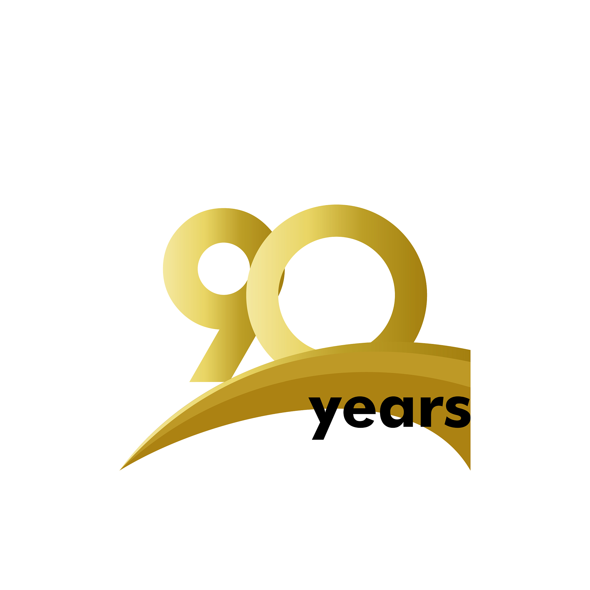 90 years anniversary template design