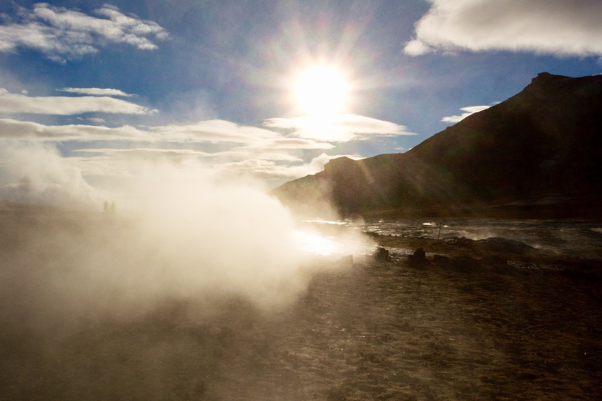 geothermal landscape in iceland