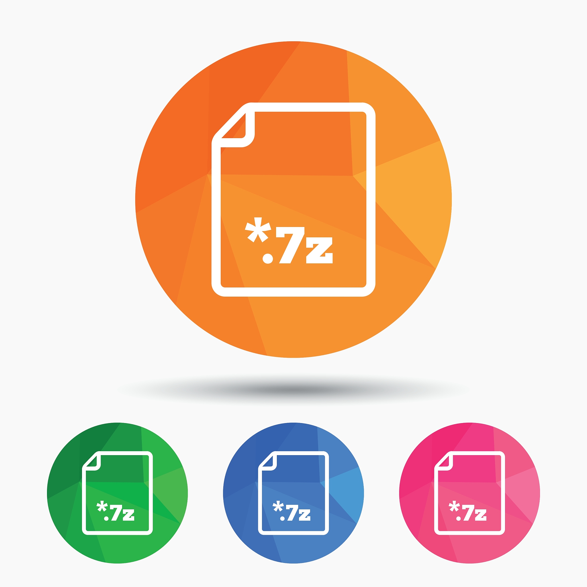 archive file icon download 7z button