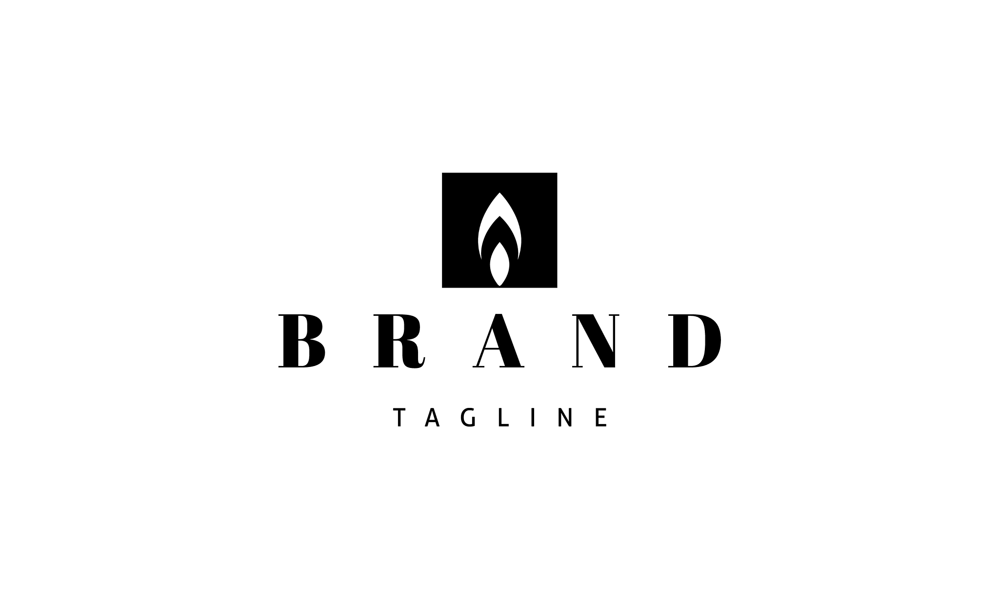 logo on which an abstract image a candle
