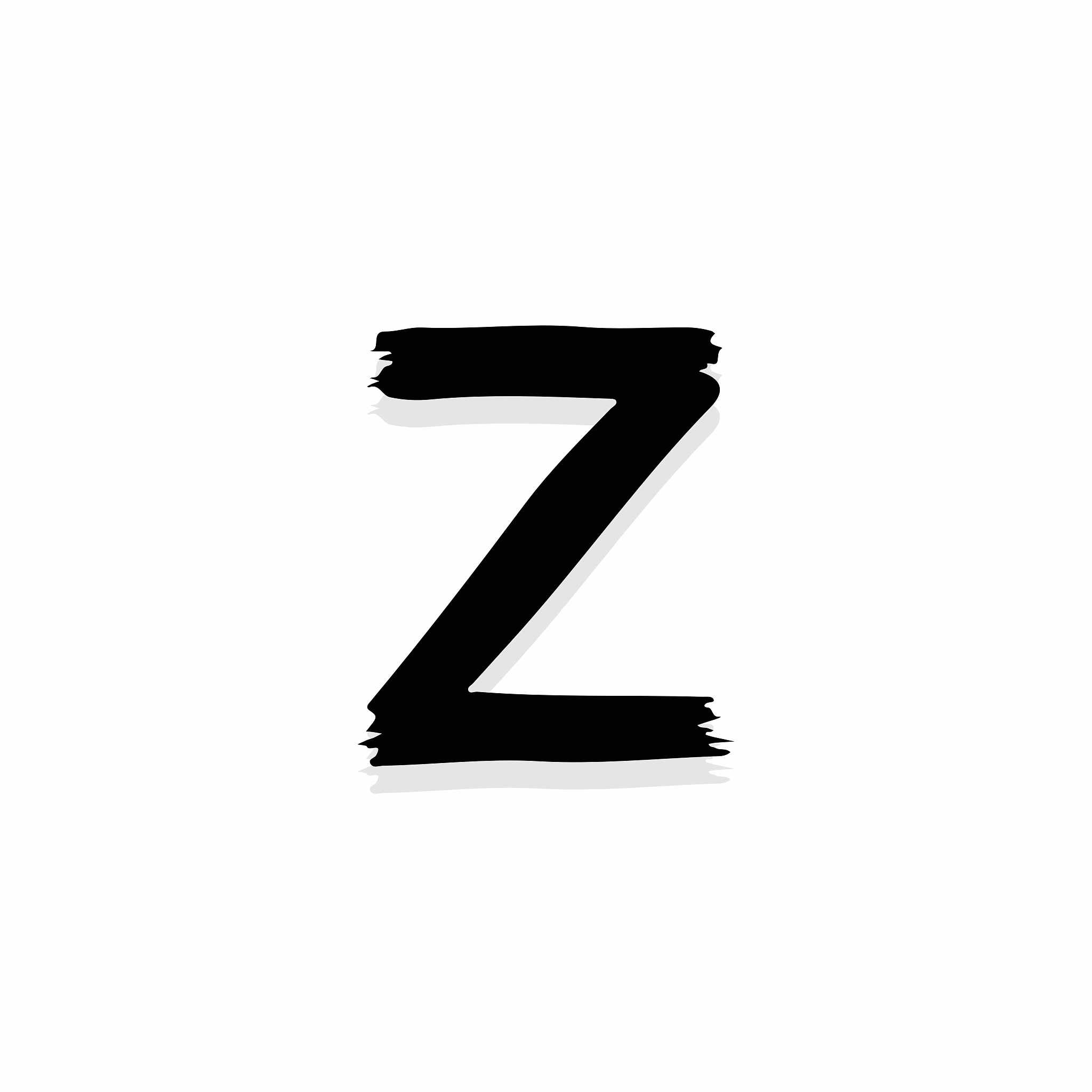 scary horror logo letter z