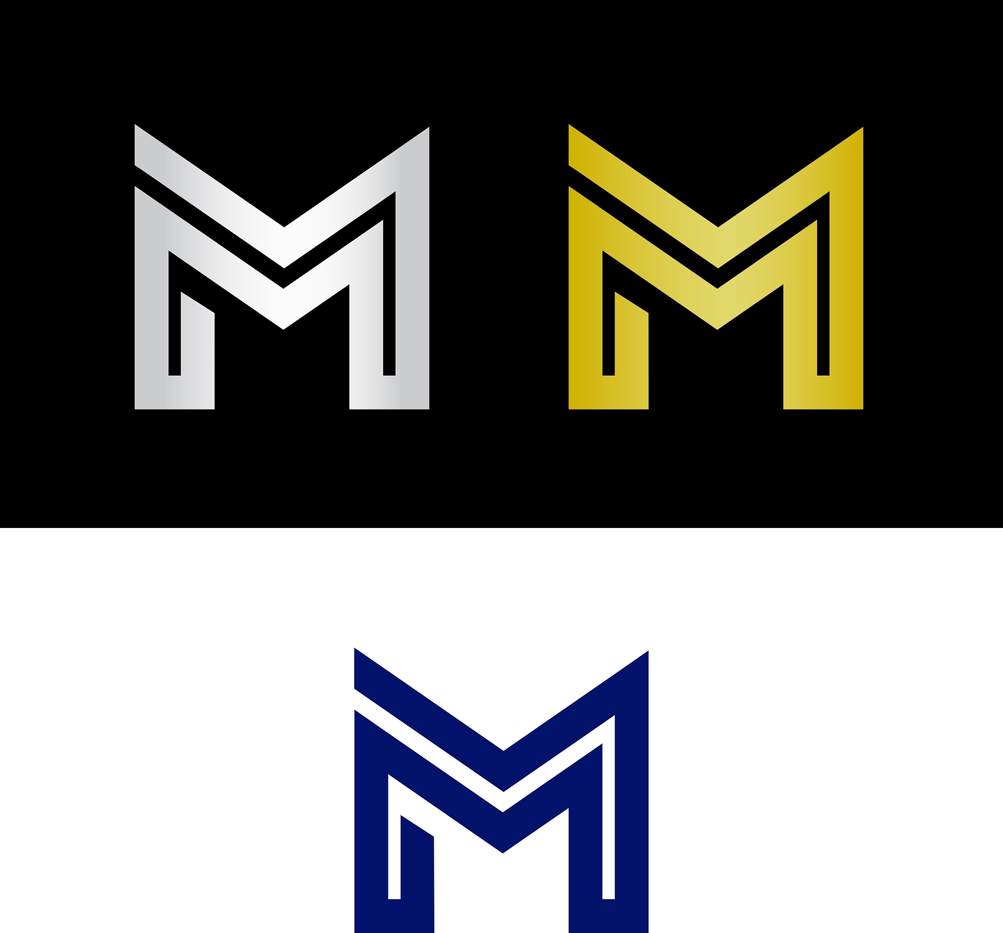geometric letter m