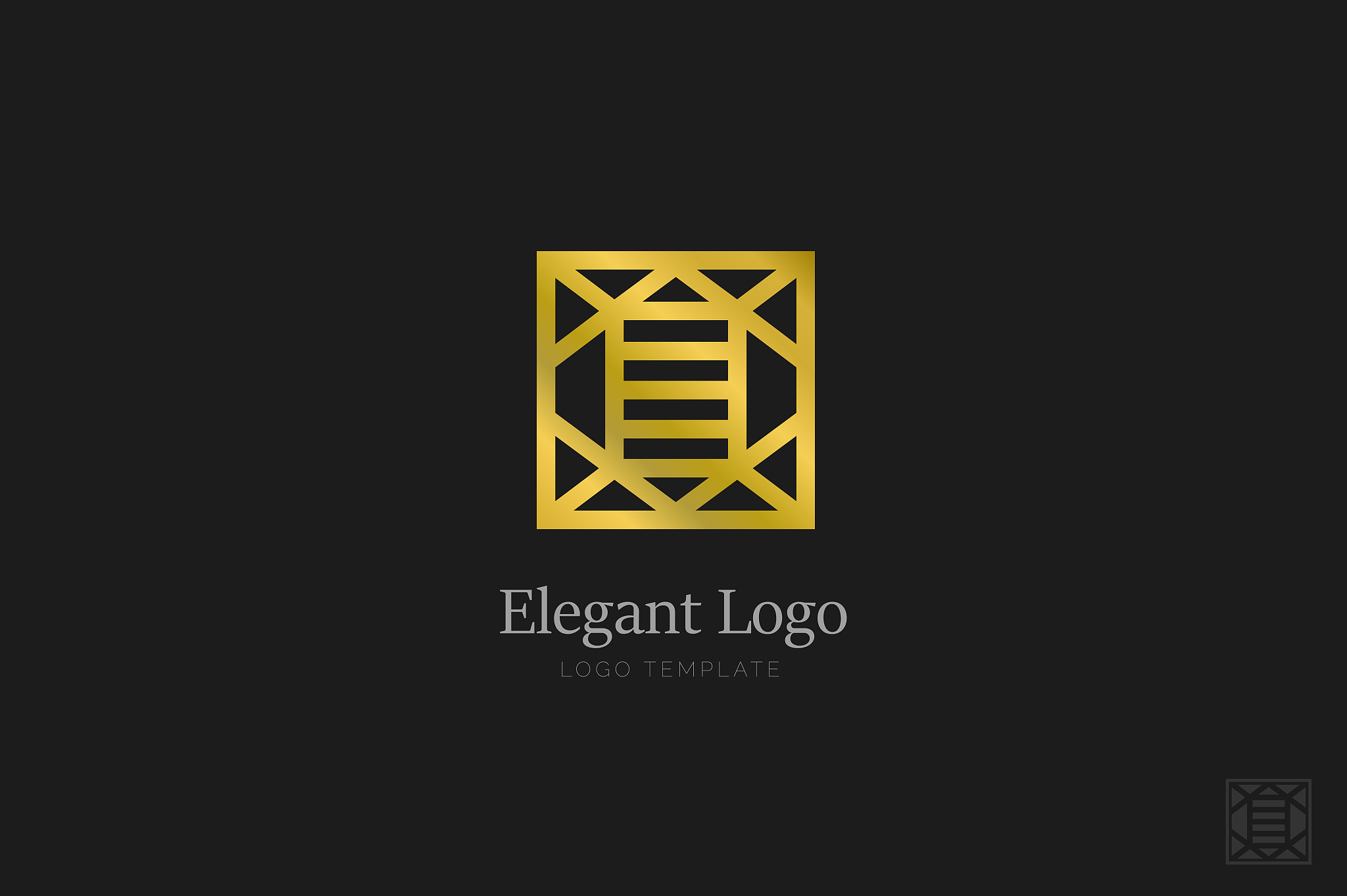 minimalistic elegant logo luxury emblem template