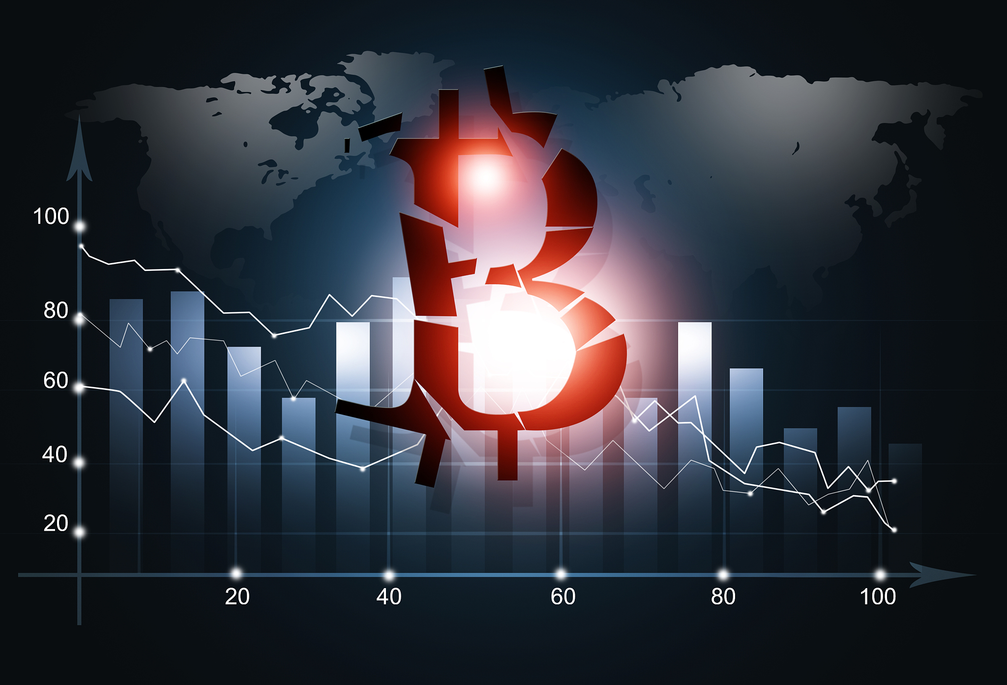 bitcoin crash business background