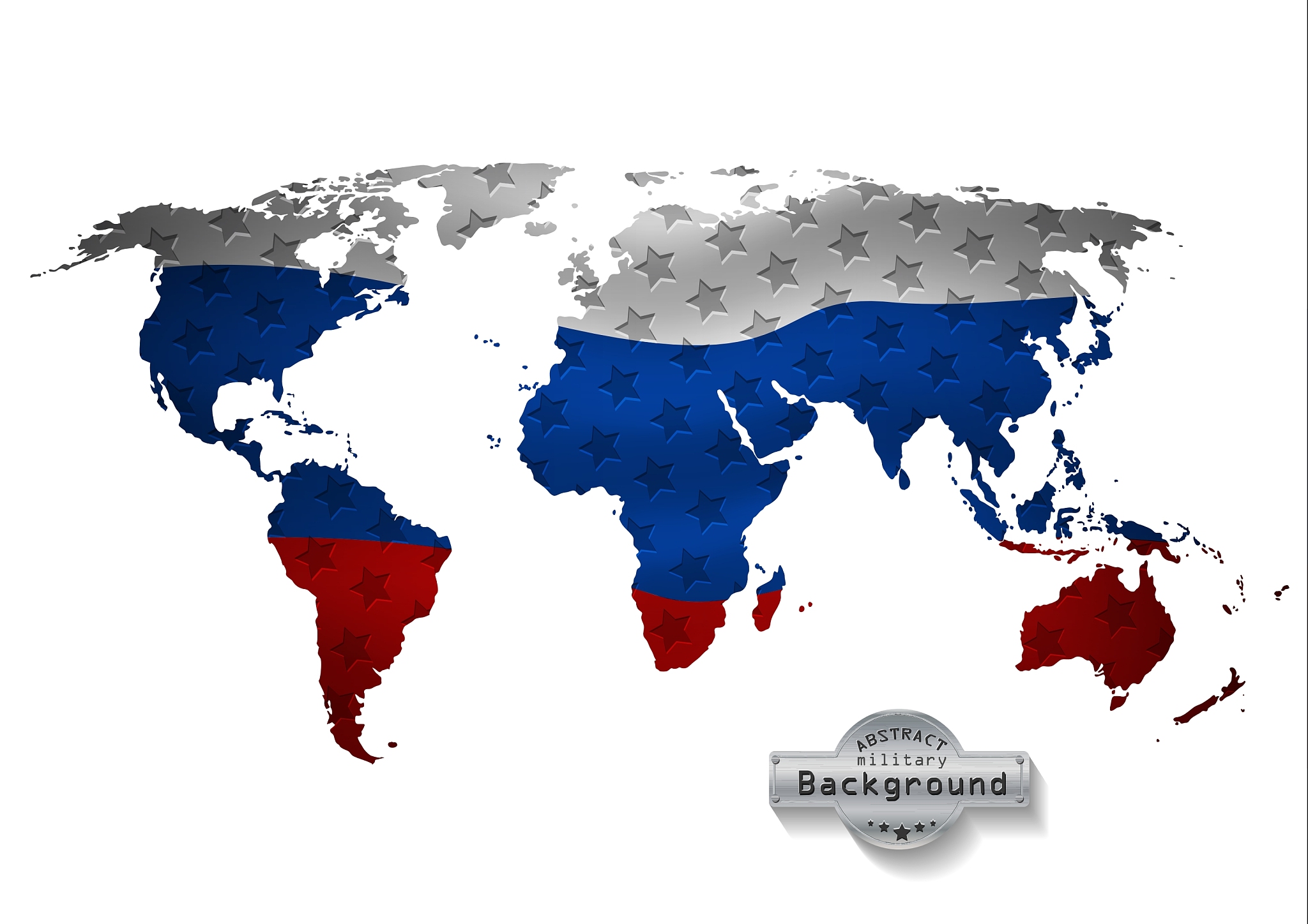 the world map with all states and their flags