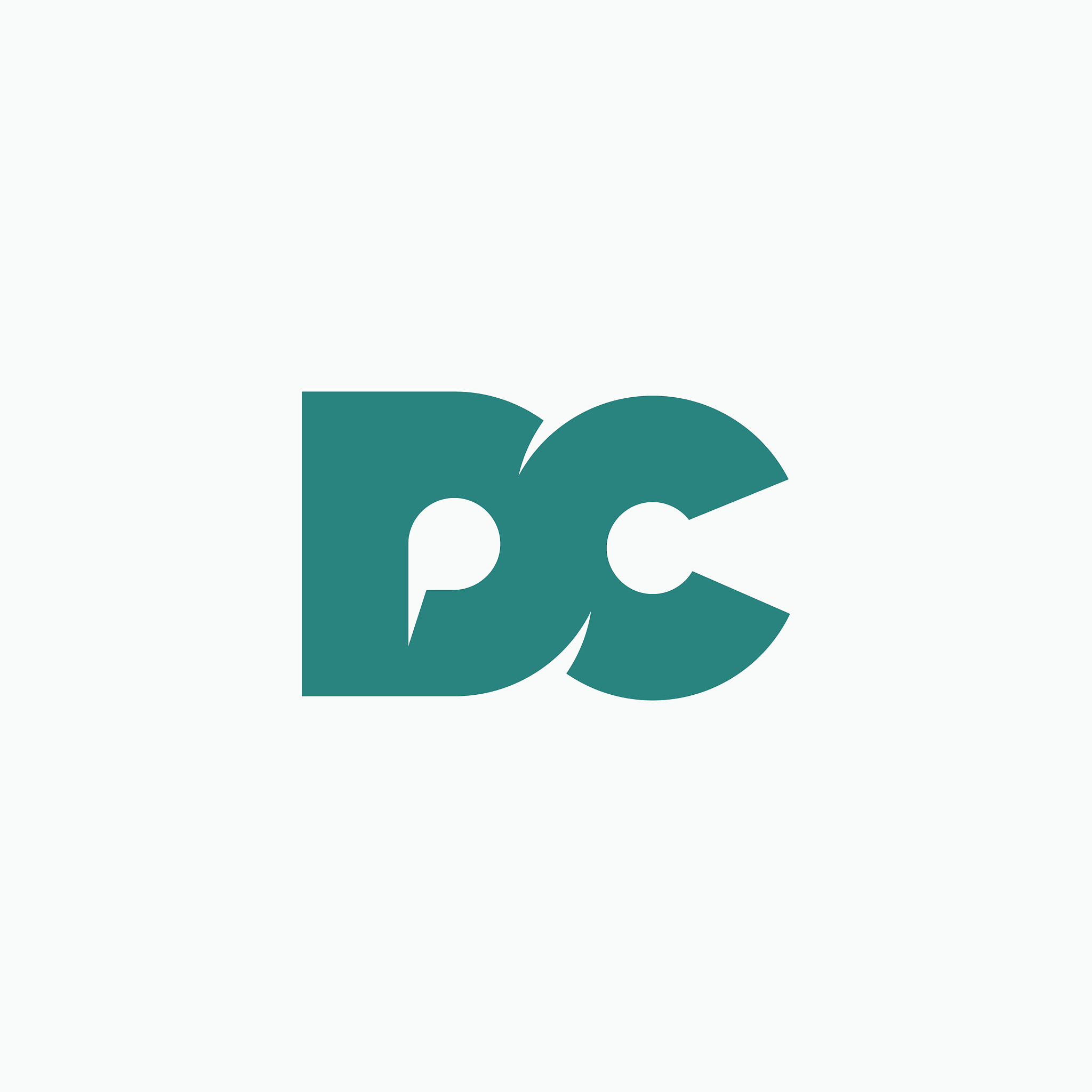 initial logo cd dc letter logo design