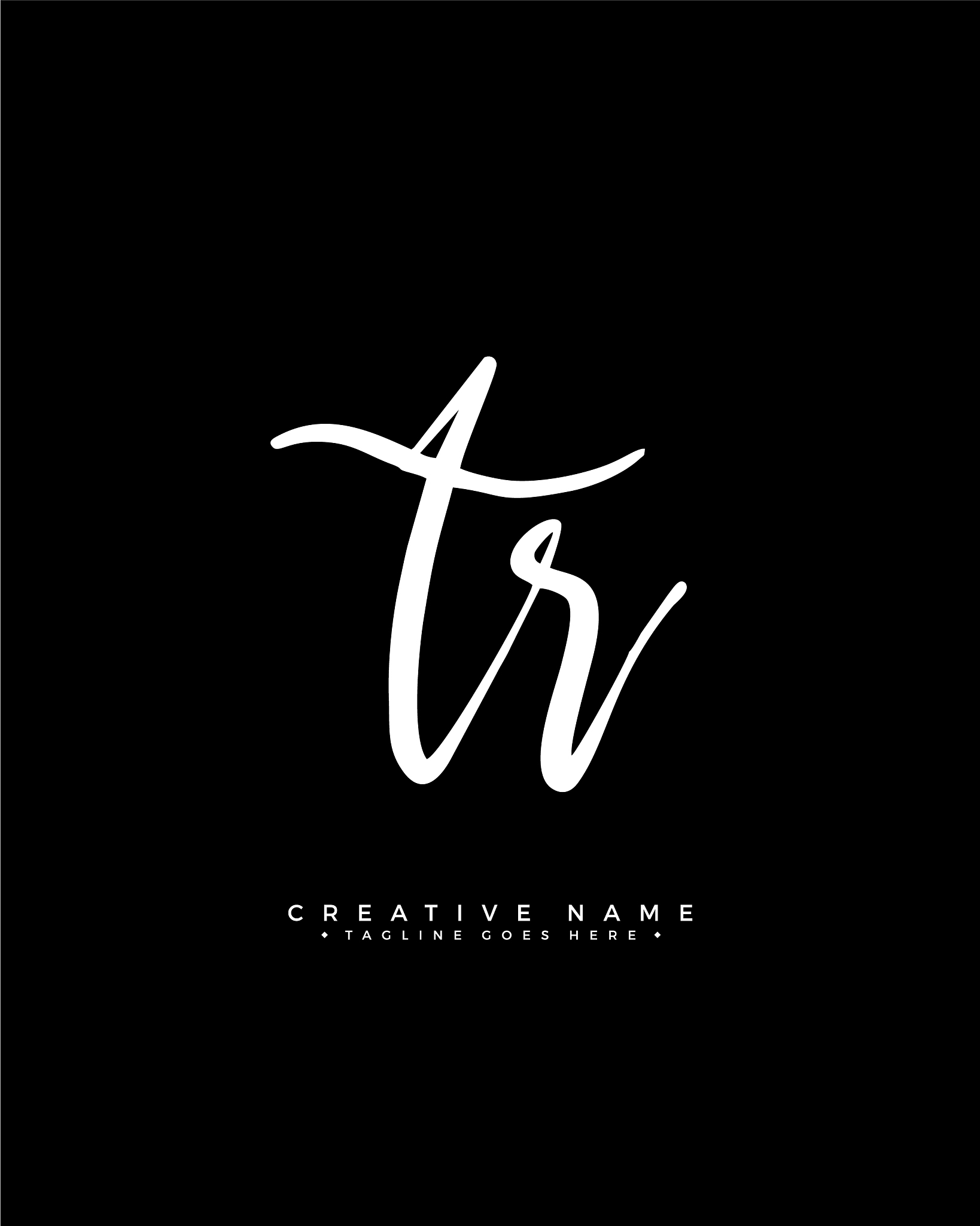 t r tr initial logo signature handwriting