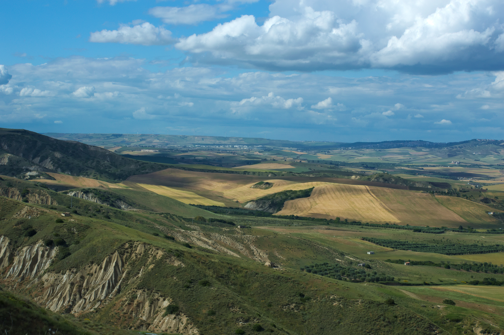 landscape of matera province