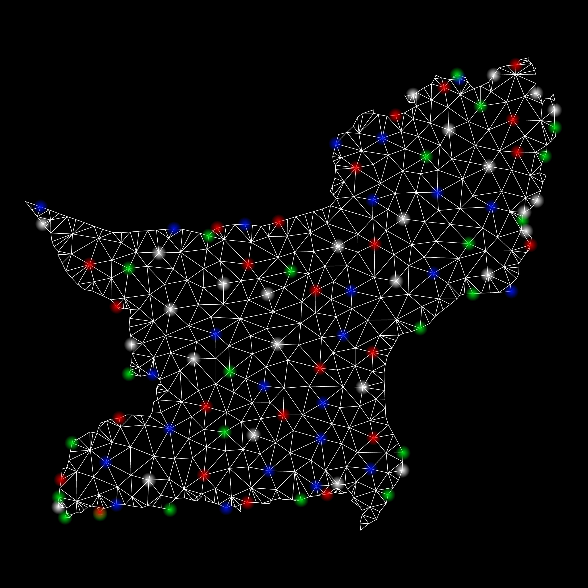 bright mesh wire frame balochistan province map