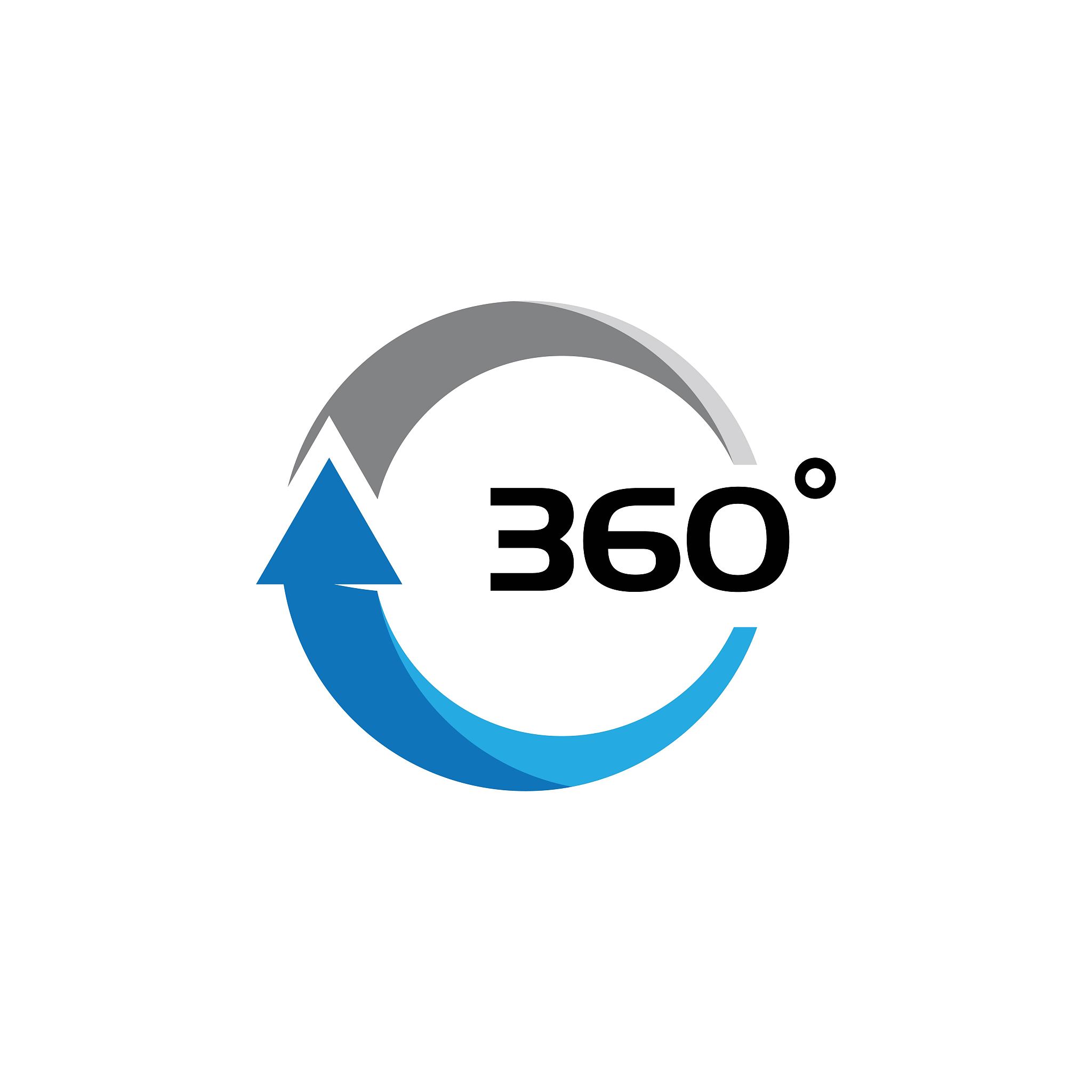 360 degree view related vector icons