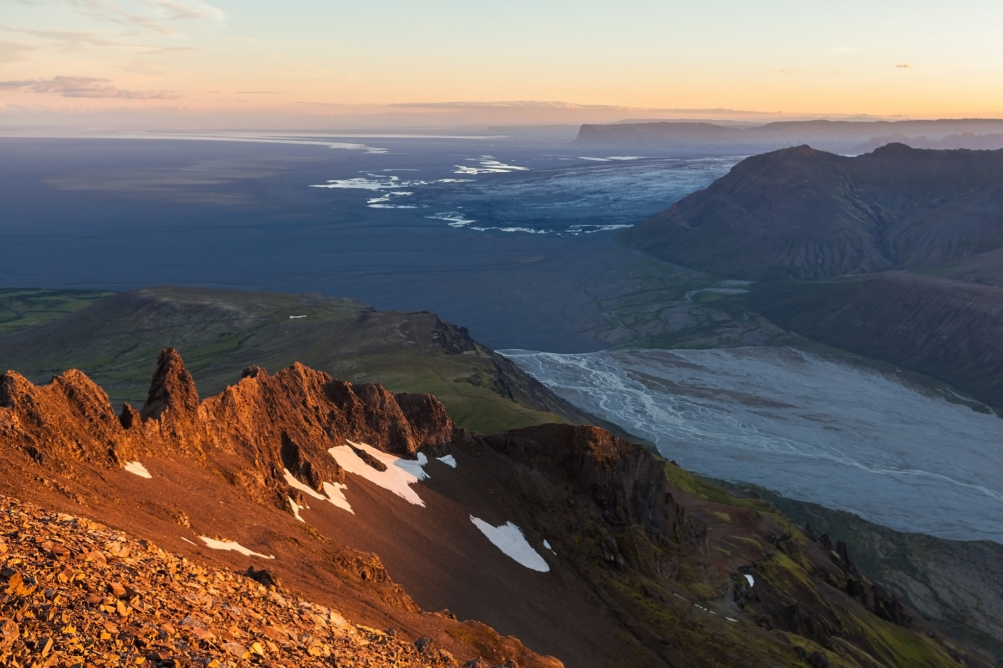 icelandic mountain landscape.