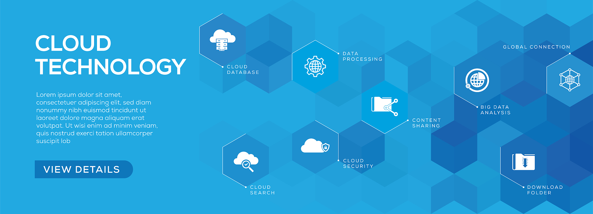 cloud technology banner design