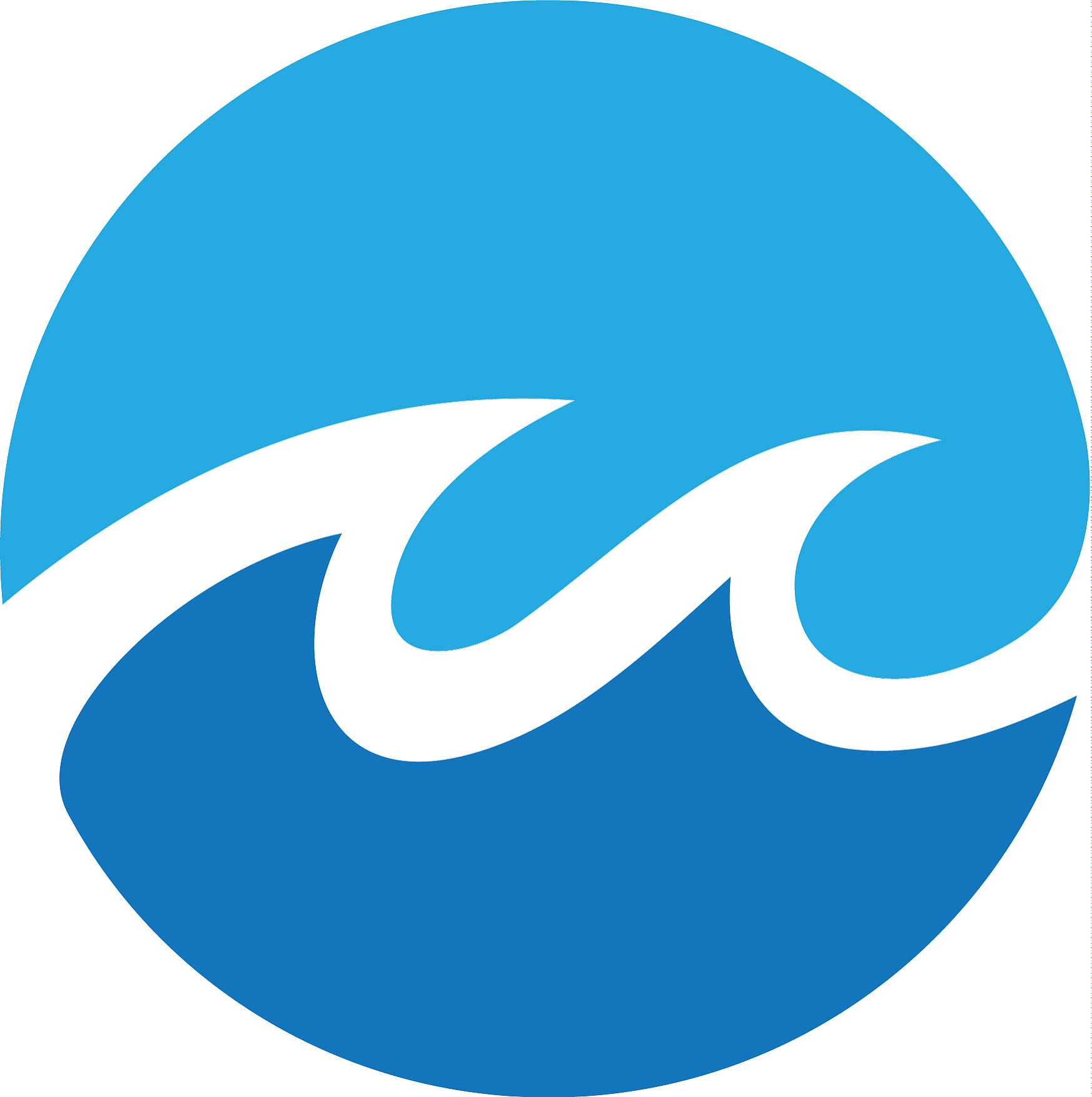 water wave symbol and icon logo template