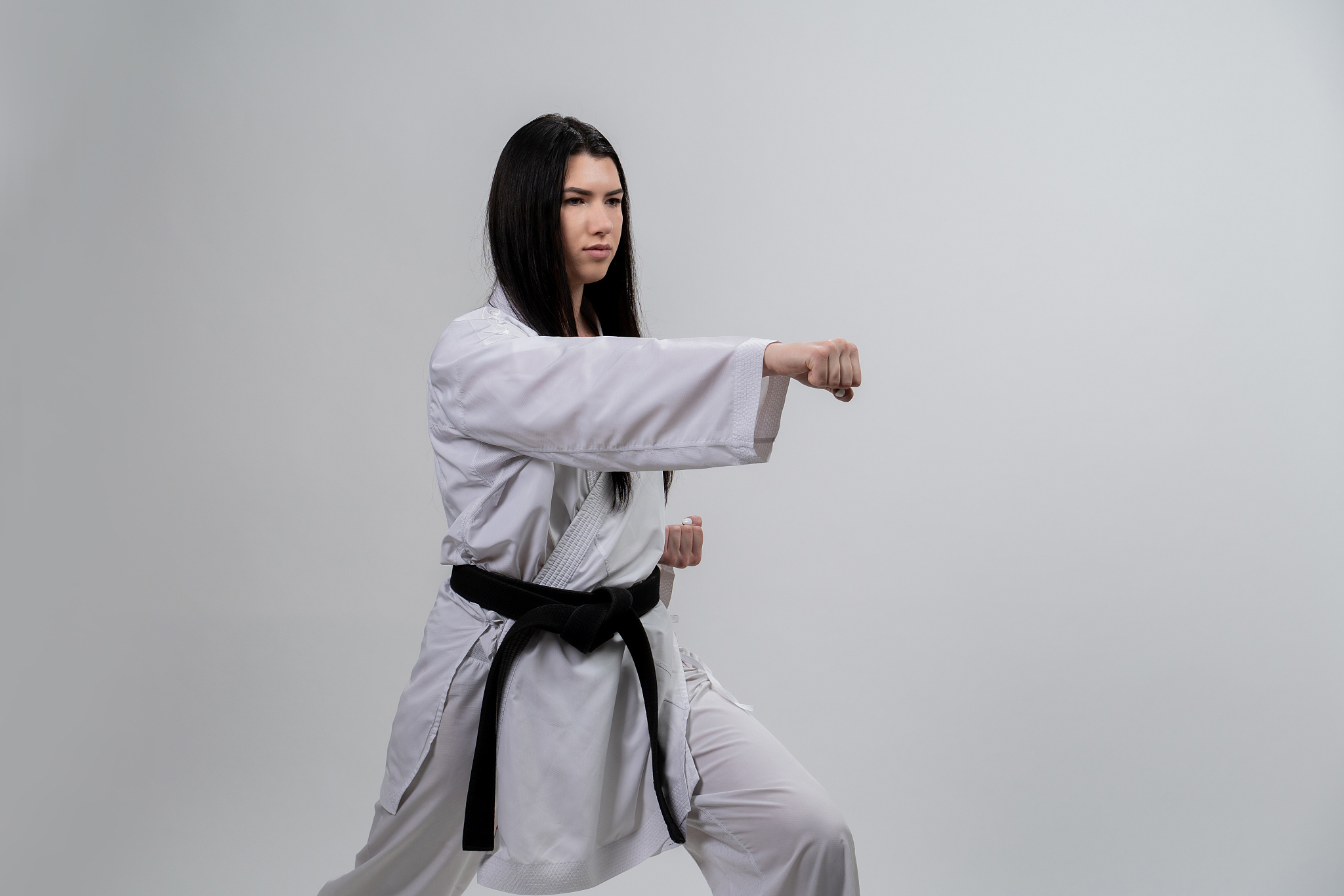 karate kata stock photo