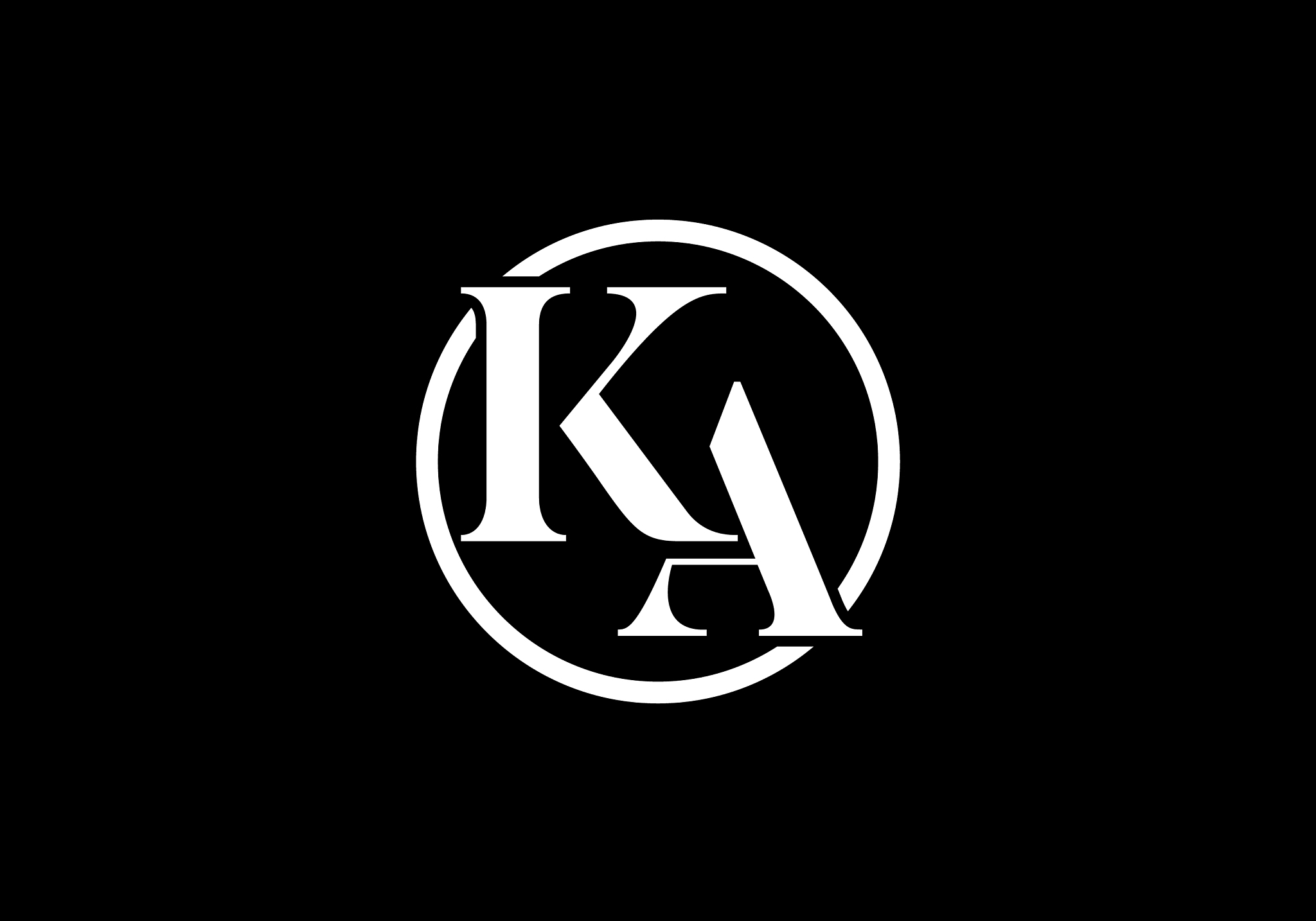 initial monogram letter k a logo design template
