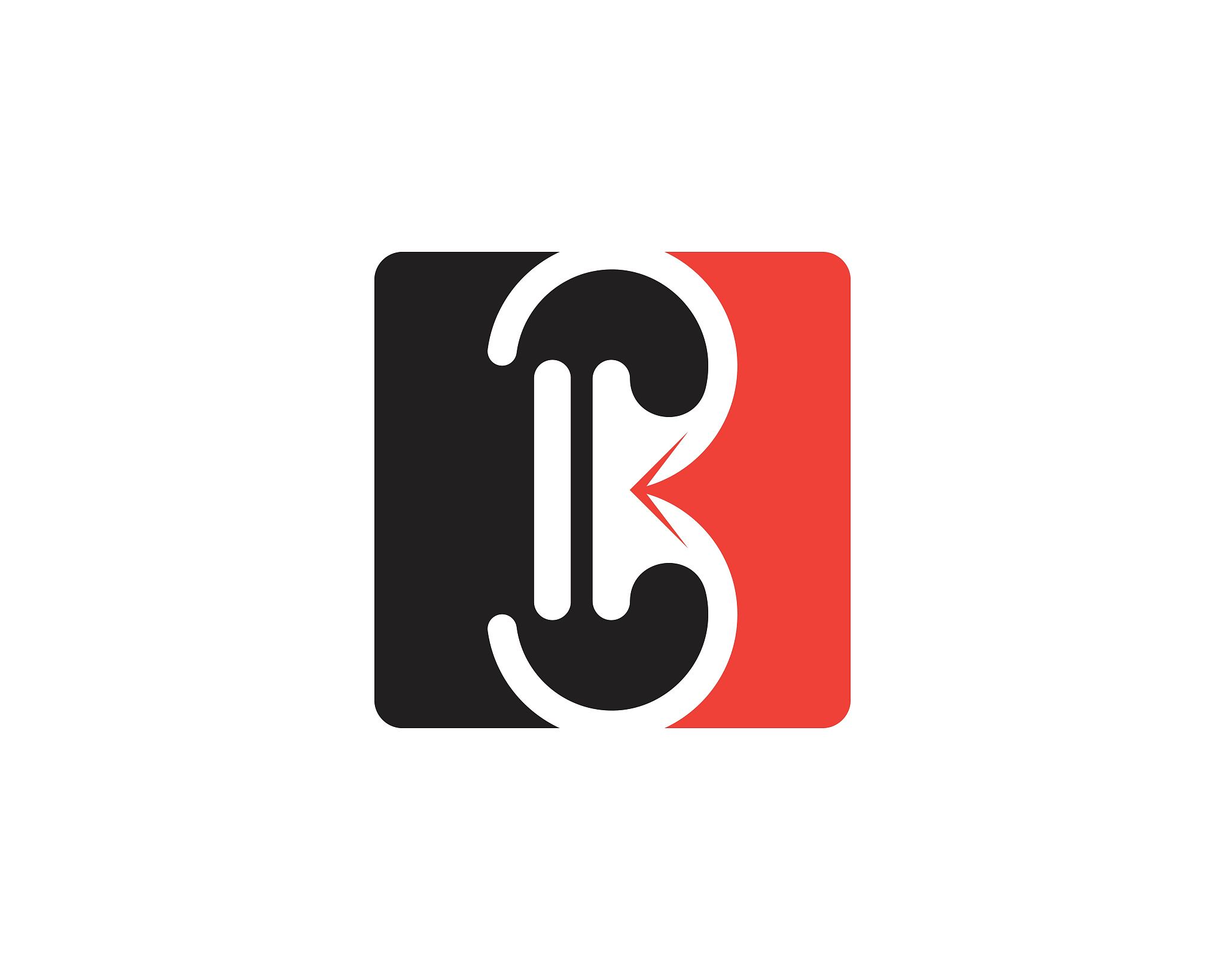 b letter logo template