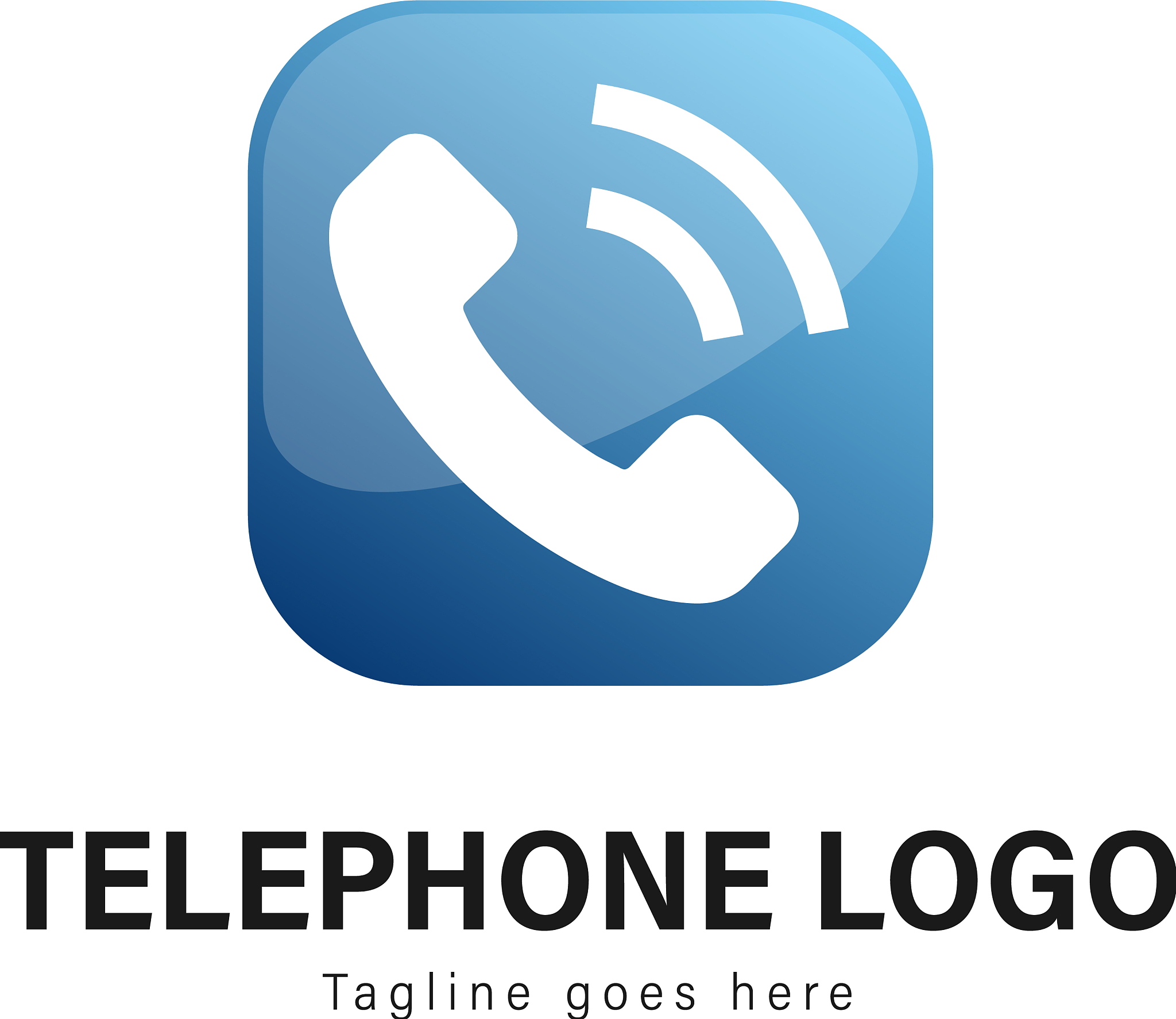 telephone logo template design telephone logo